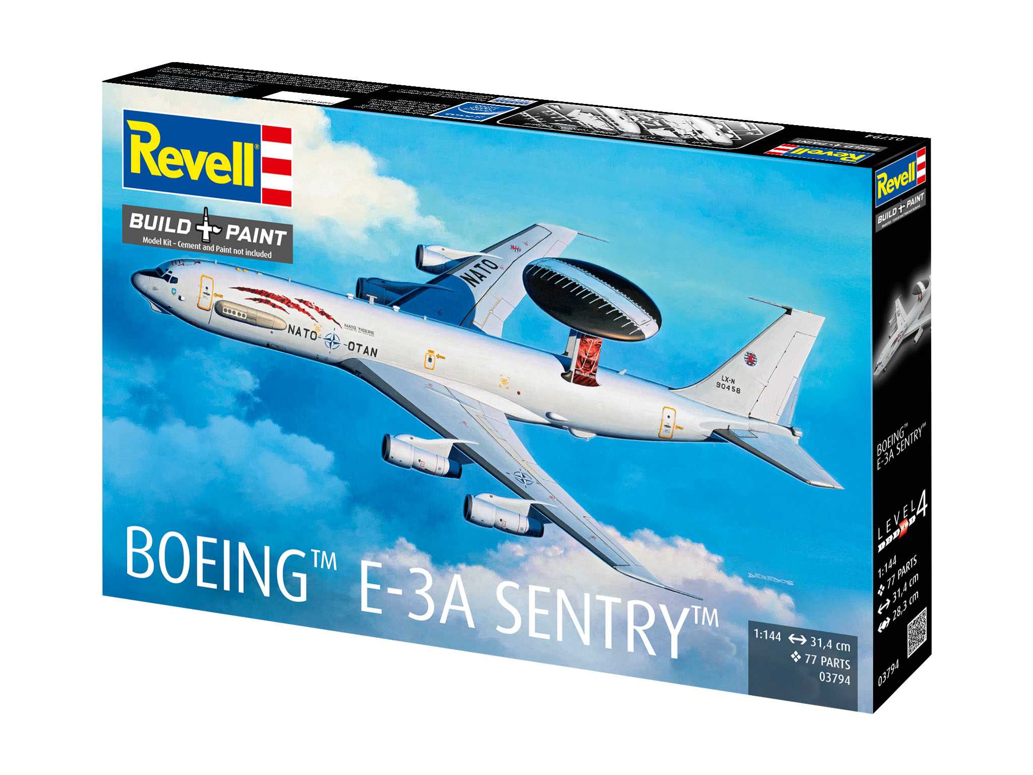 Plastic ModelKit letadlo 03794 - Boeing E-3A (1:144)