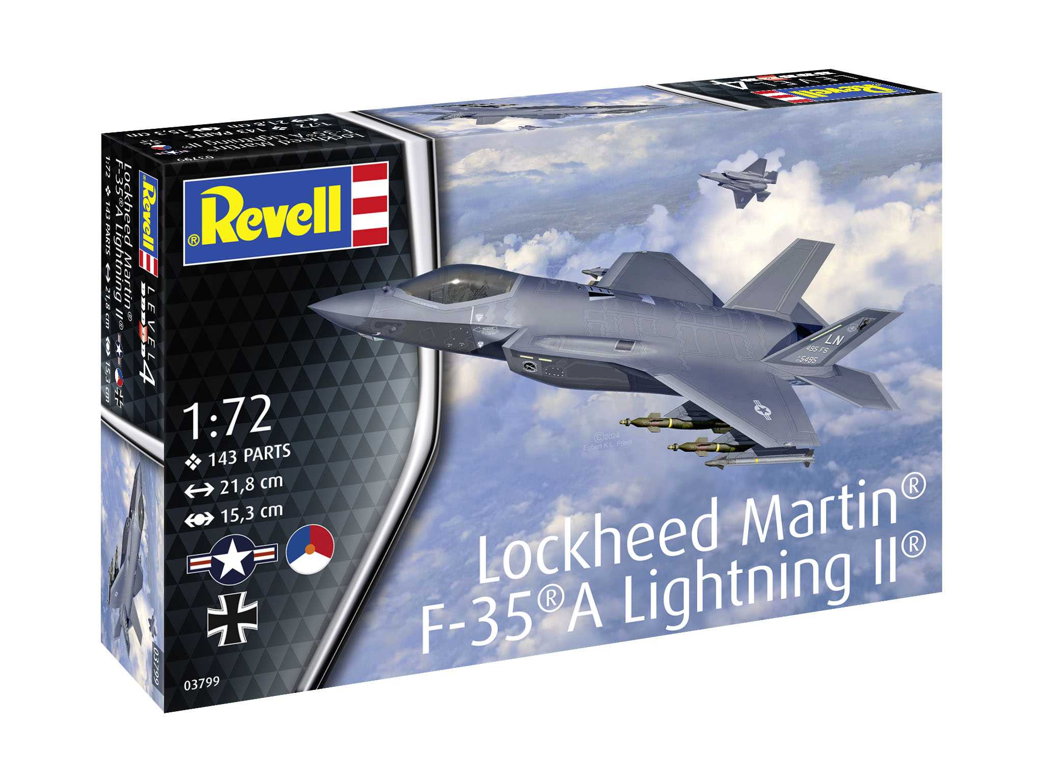 Plastic ModelKit letadlo 03799 - F-35A (1:72)