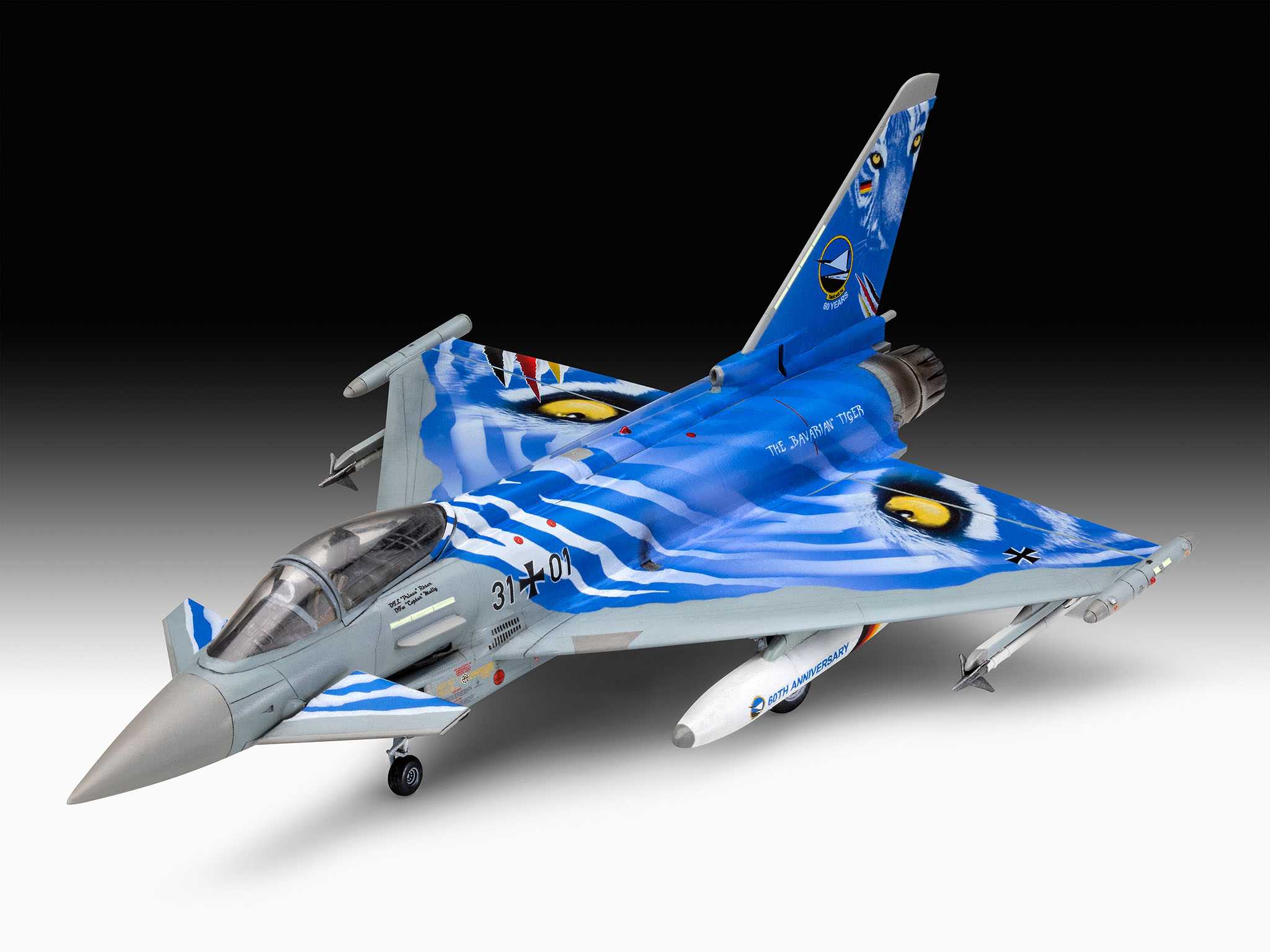 Plastic ModelKit letadlo 03818 - Eurofighter Typhoon "Bavarian Tiger 2021" (1:72)