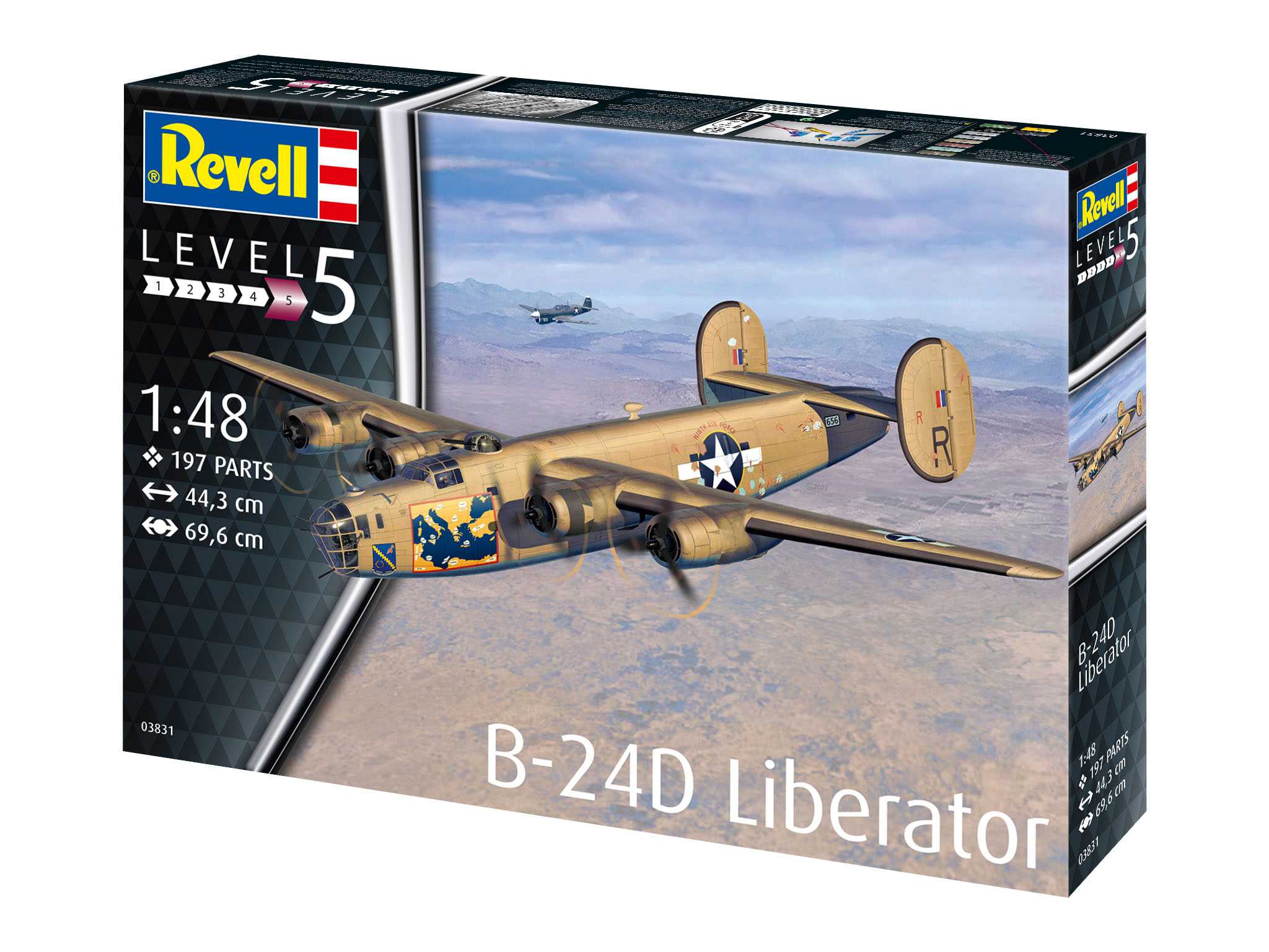 Plastic ModelKit letadlo 03831 - B-24D Liberator (1:48)
