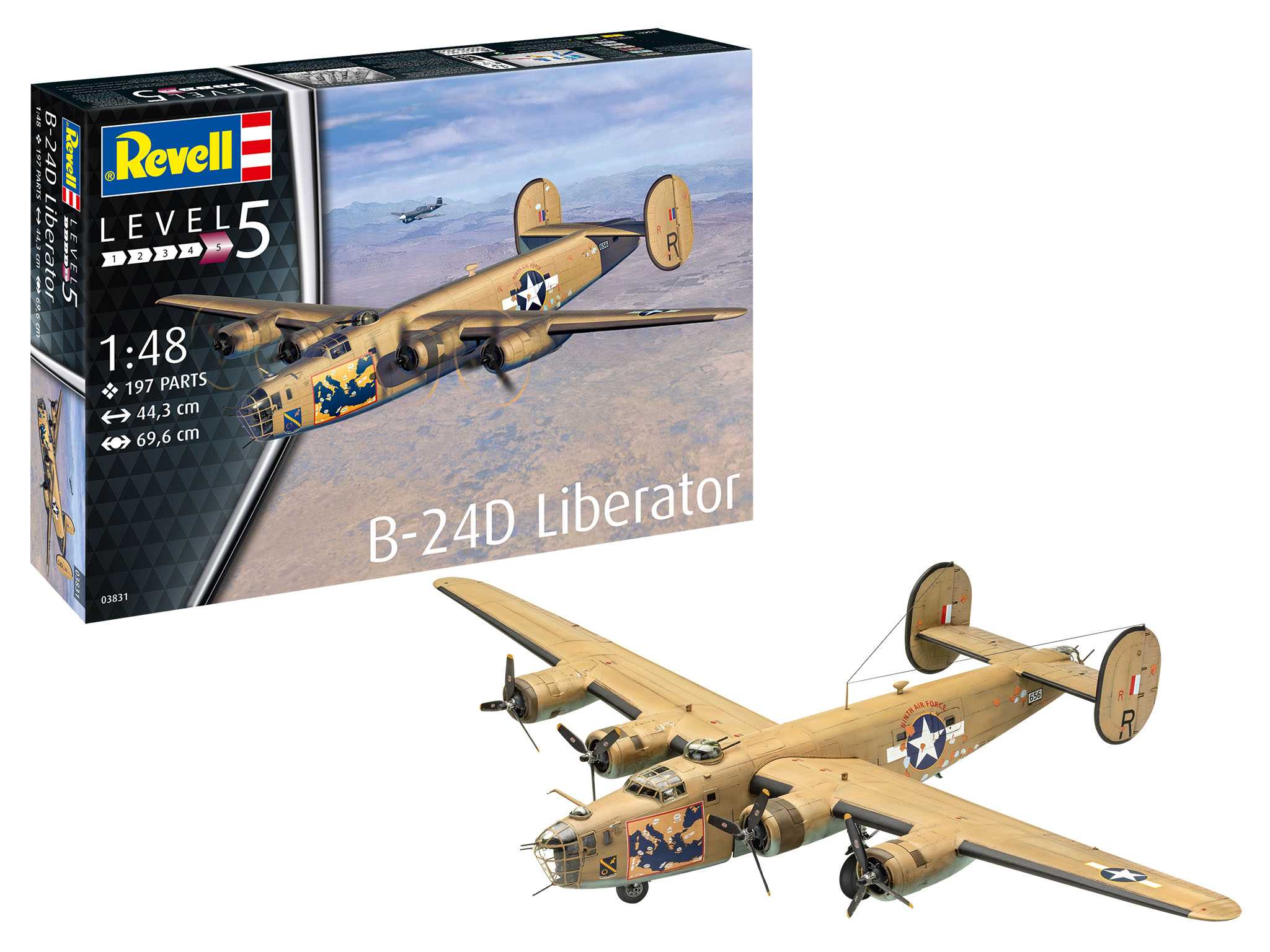 Plastic ModelKit letadlo 03831 - B-24D Liberator (1:48)