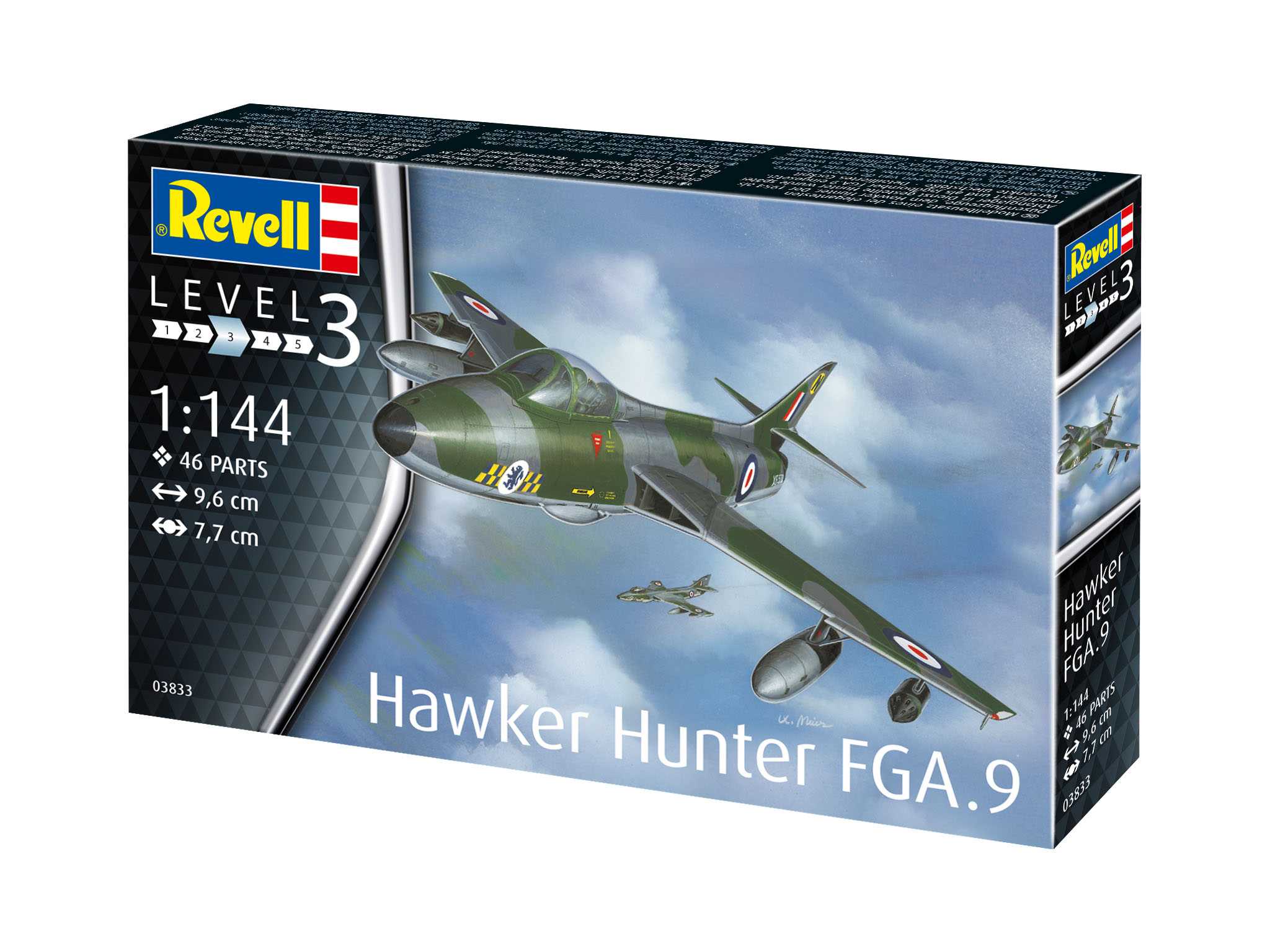 Plastic ModelKit letadlo 03833 - Hawker Hunter FGA.9 (1:144)