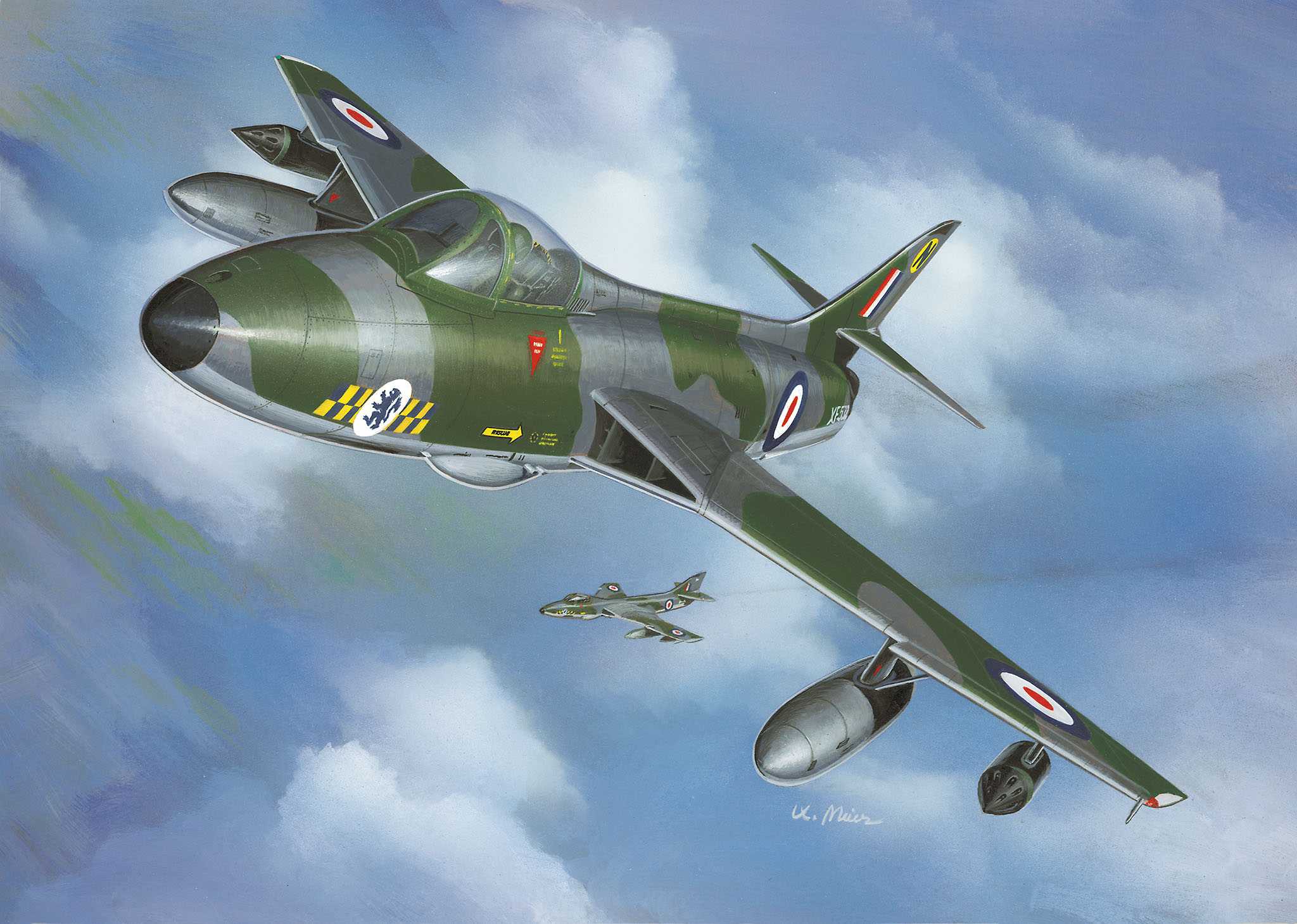 Plastic ModelKit letadlo 03833 - Hawker Hunter FGA.9 (1:144)