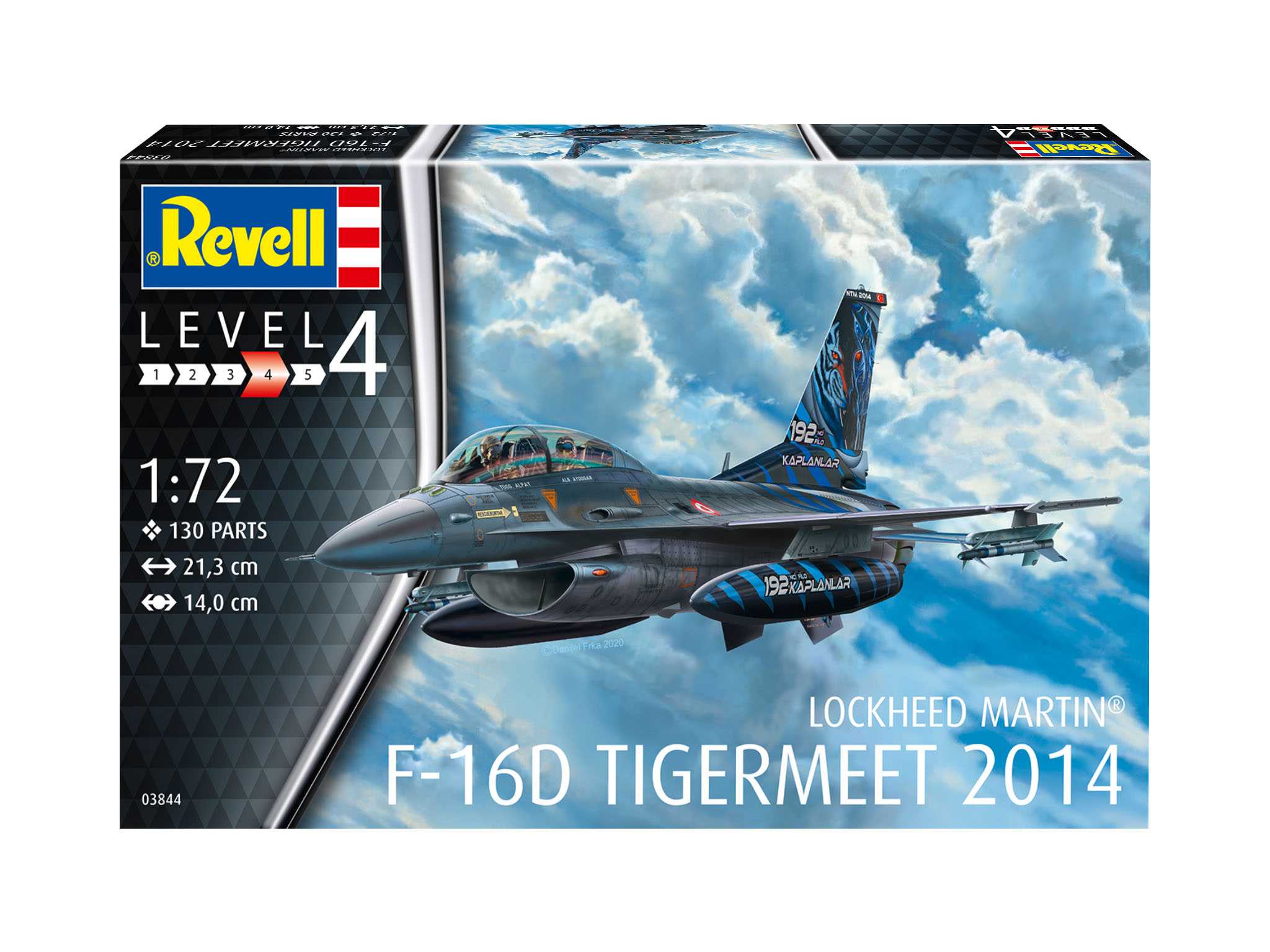 Plastic ModelKit letadlo 03844 - Lockheed Martin F-16D Tigermeet 2014 (1:72)