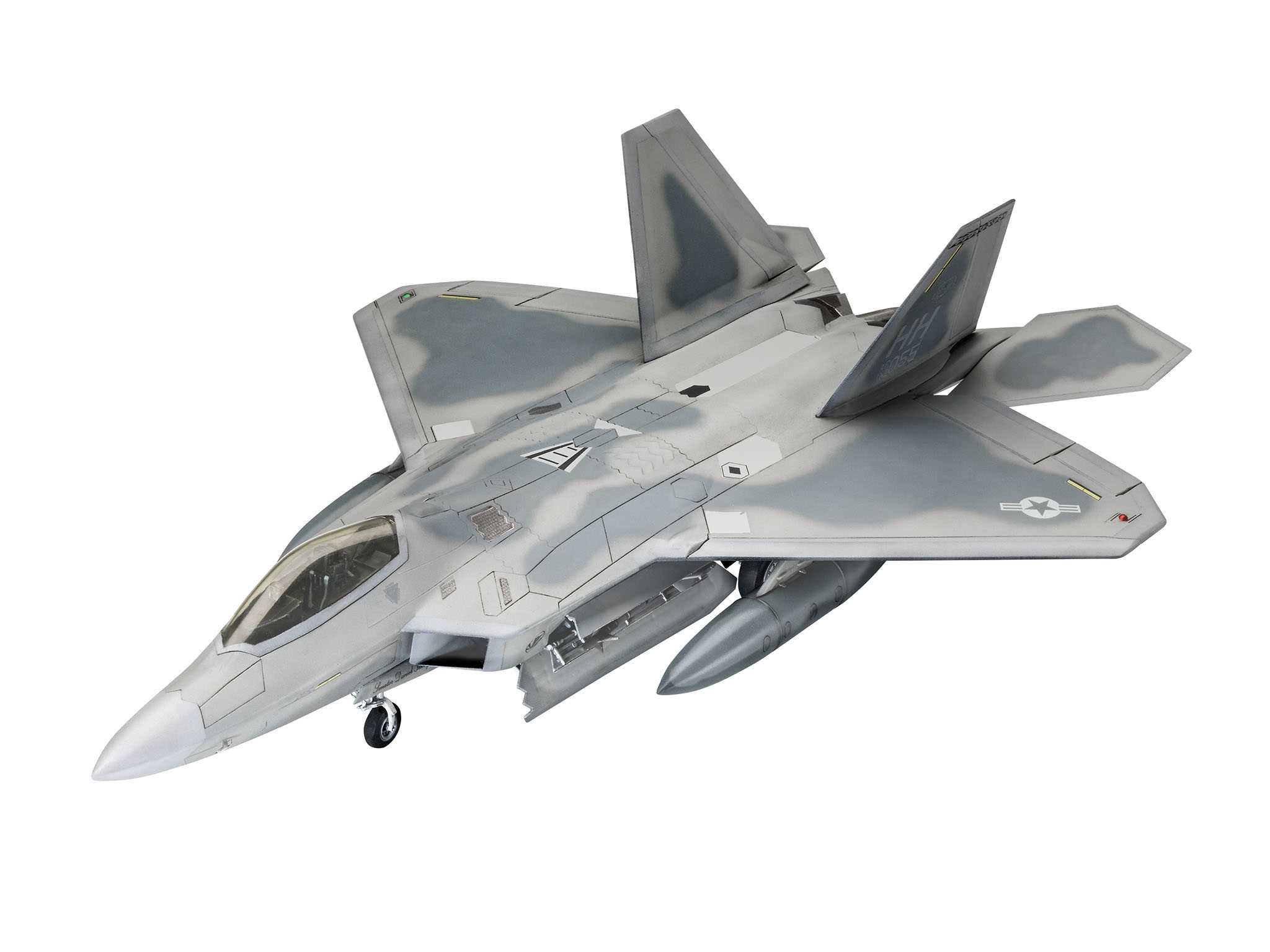 Plastic ModelKit letadlo 03858 - Lockheed Martin F-22A Raptor (1:72)
