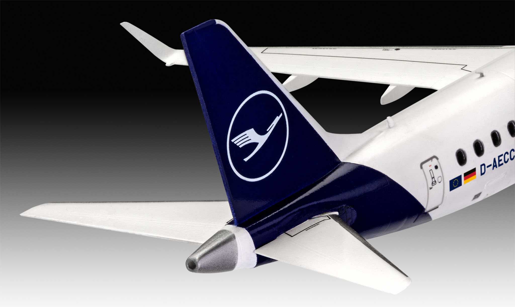 Plastic ModelKit letadlo 03883 - Embraer 190 Lufthansa New Livery (1:144)