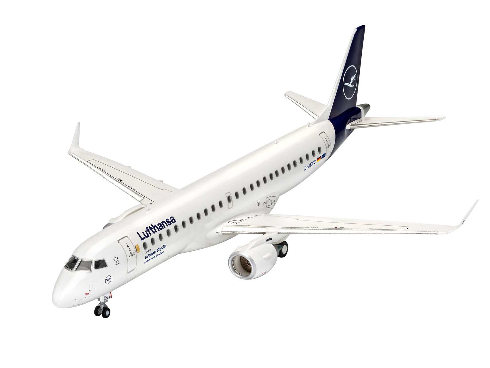 Plastic ModelKit letadlo 03883 - Embraer 190 Lufthansa New Livery (1:144)