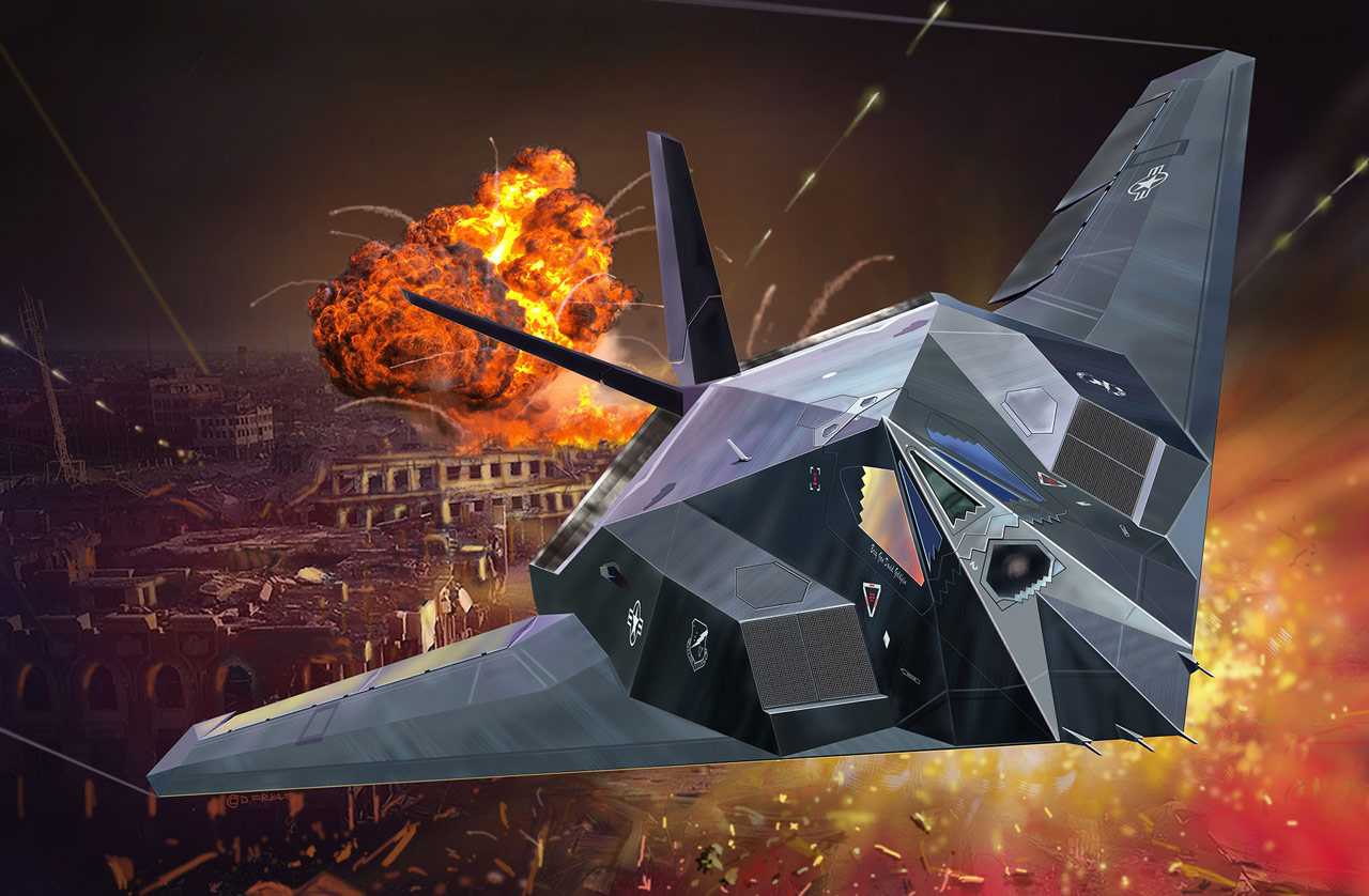 Plastic ModelKit letadlo 03899 - Lockheed Martin F-117A Nighthawk Stealth Fighter (1:72)