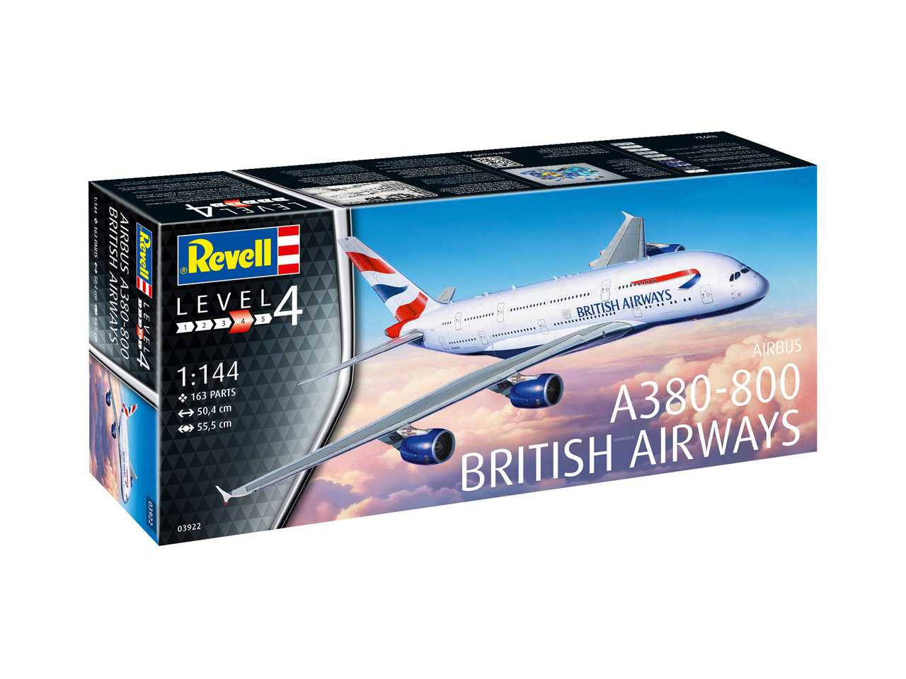 Plastic ModelKit letadlo 03922 - A380-800 British Airways (1:144)