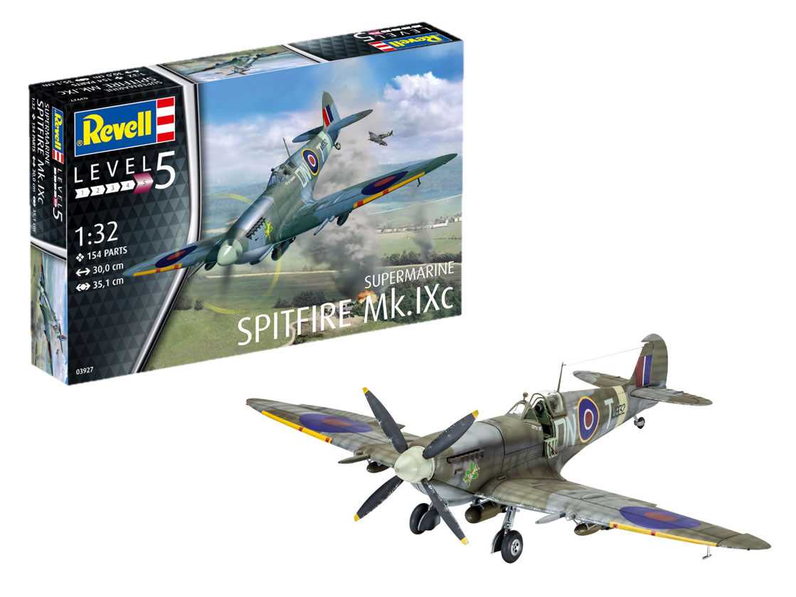 Plastic ModelKit letadlo 03927 - Spitfire Mk.IXC (1:32)
