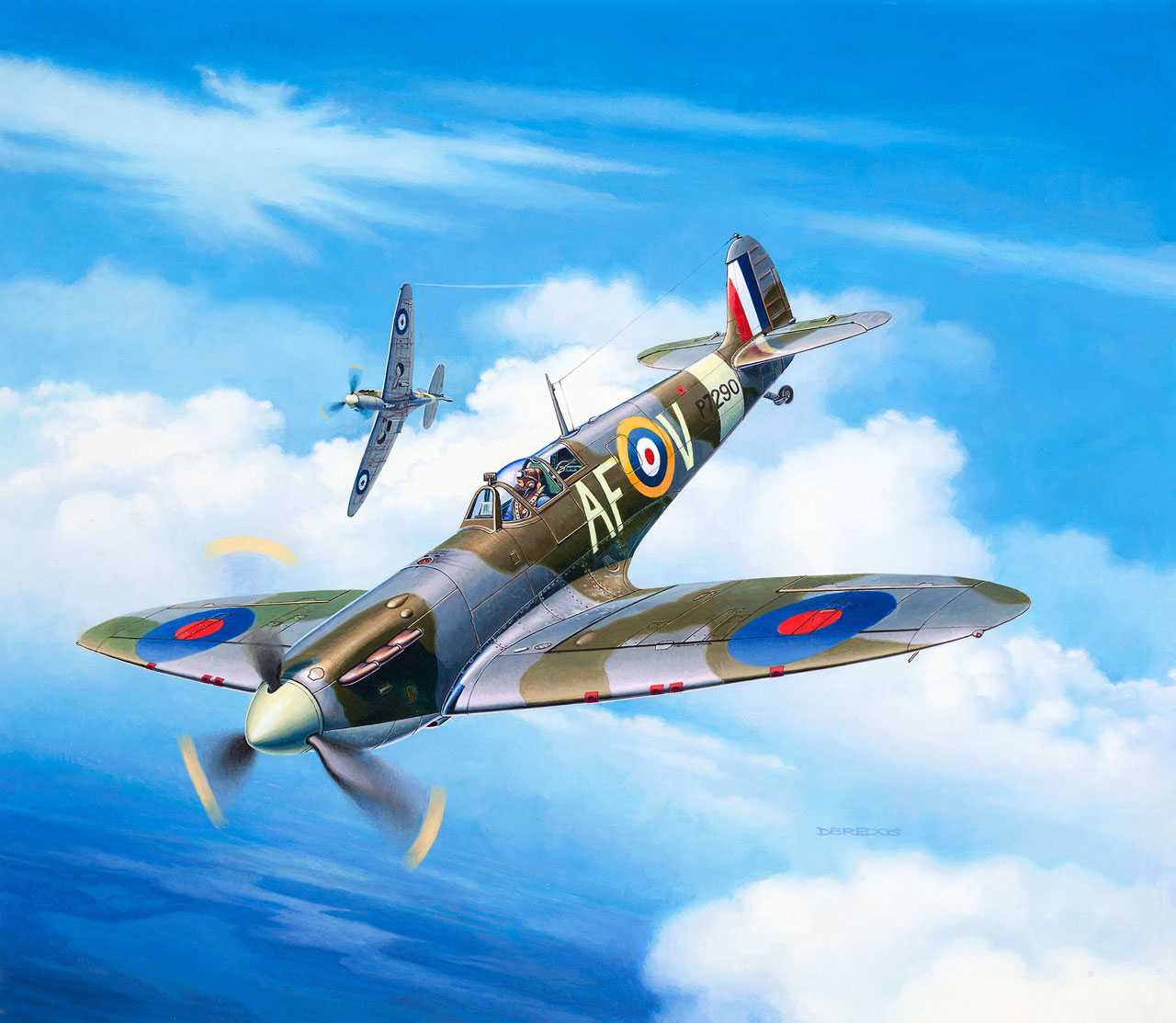 Plastic ModelKit letadlo 03953 - Spitfire Mk. IIa (1:72)