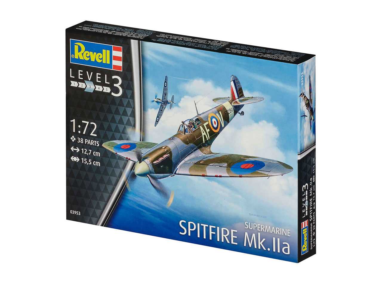 Plastic ModelKit letadlo 03953 - Spitfire Mk. IIa (1:72)