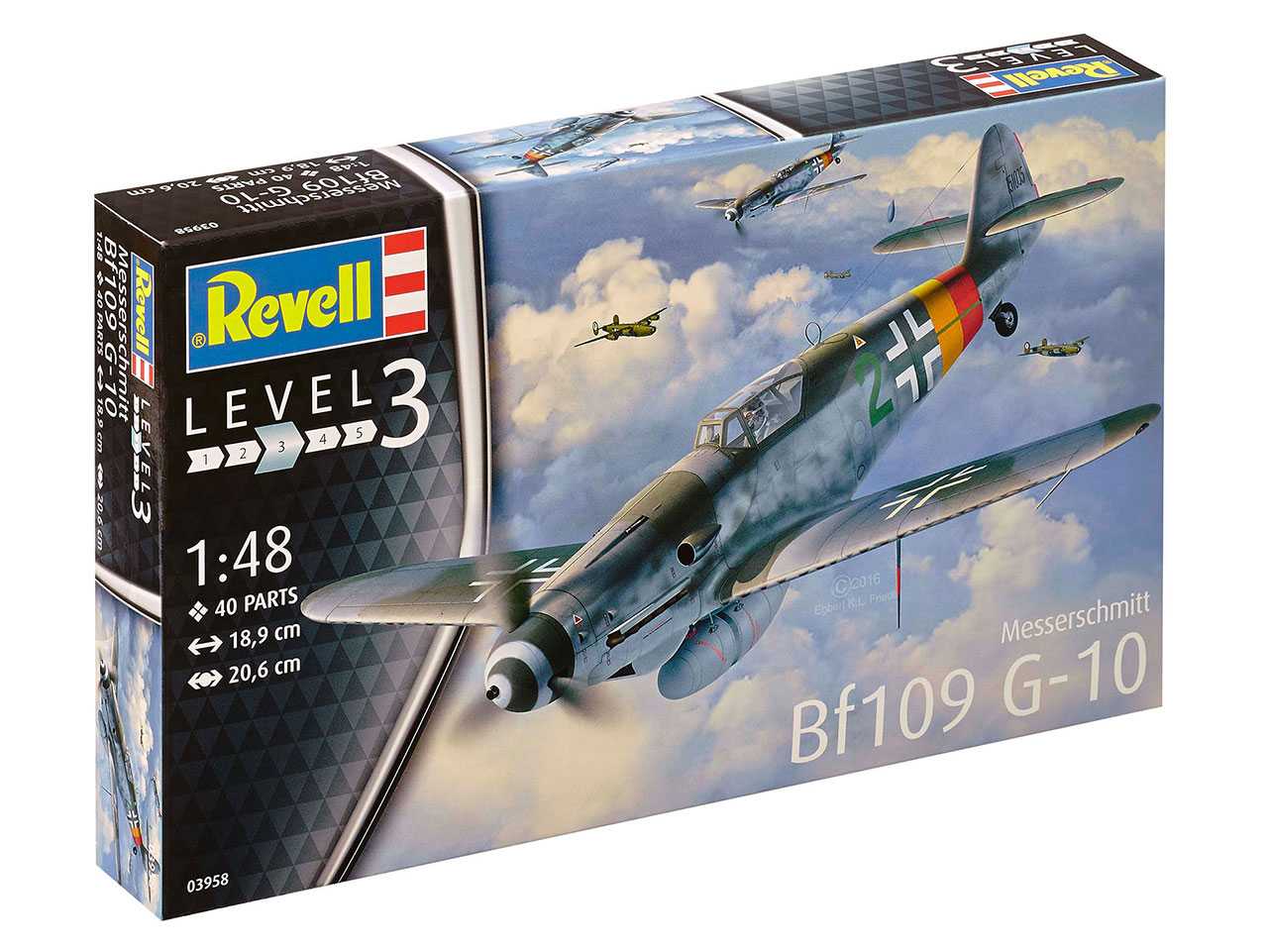 Plastic ModelKit letadlo 03958 - Messerschmitt Bf 109 G-10 (1:48)