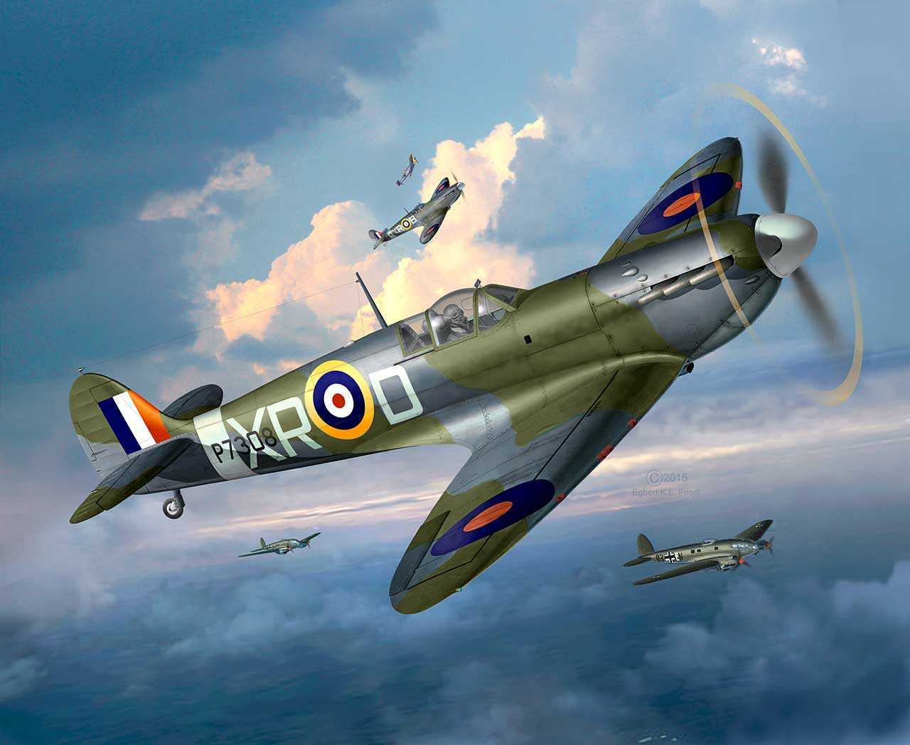 Plastic ModelKit letadlo 03959 - Supermarine Spitfire Mk. II (1:48)