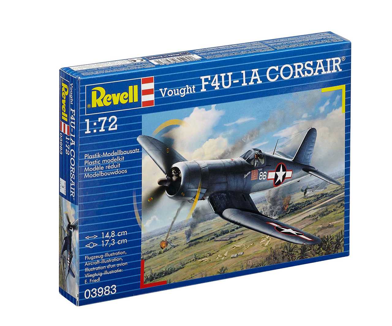 Plastic ModelKit letadlo 03983 - F4U-1A Corsair (1:72)