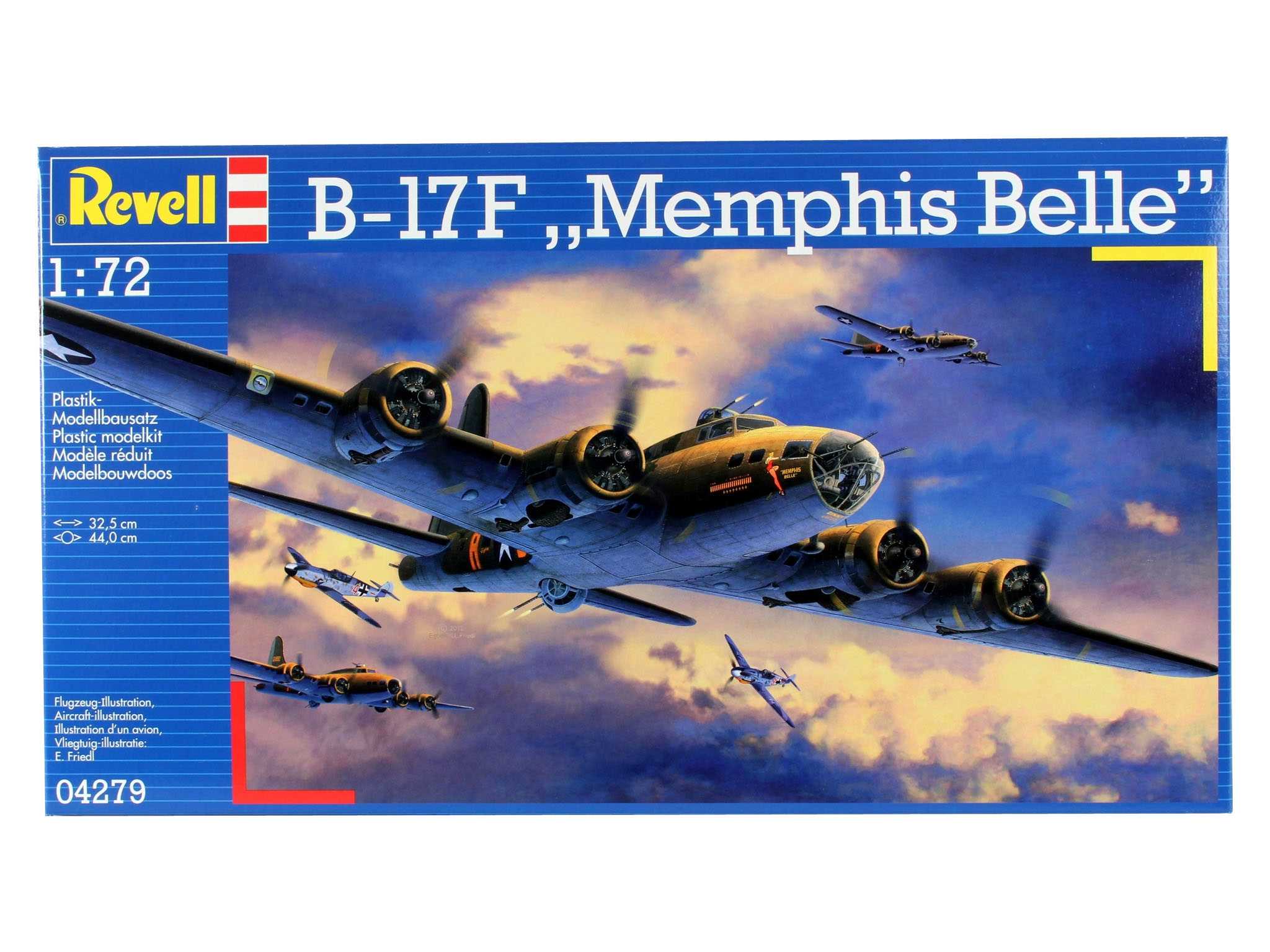 Plastic ModelKit letadlo 04279 - B-17F "Memphis Belle" (1:72)