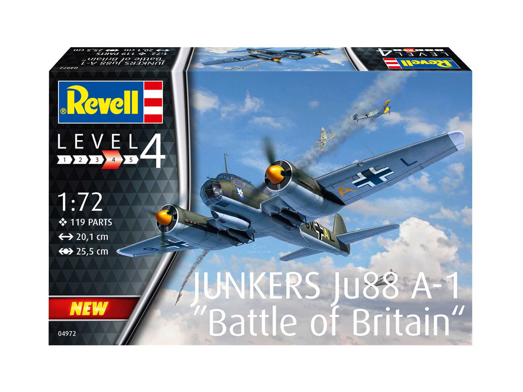 Plastic ModelKit letadlo 04972 - Junkers Ju88 A-1 Battle of Britain (1:72)