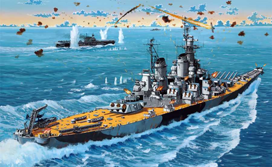 Plastic ModelKit loď 05183 - USS New Jersey (1:1200)