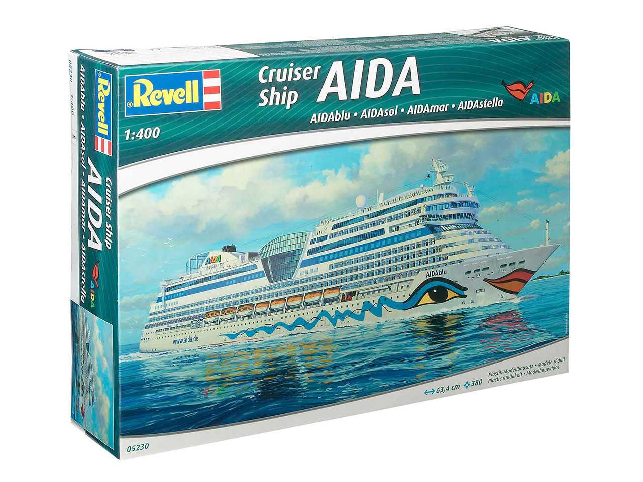 Plastic ModelKit loď 05230 - AIDAblu, sol, mar, stella (1:400)