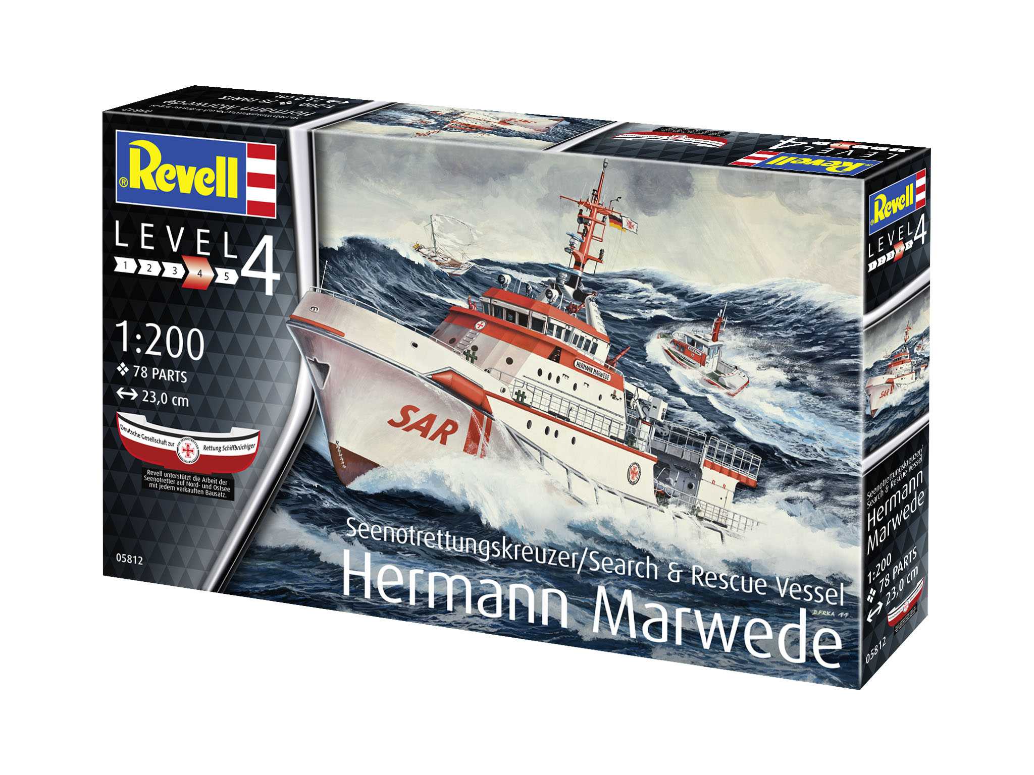 Plastic ModelKit loď 05812 - DGzRS Hermann Marwede (1:200)