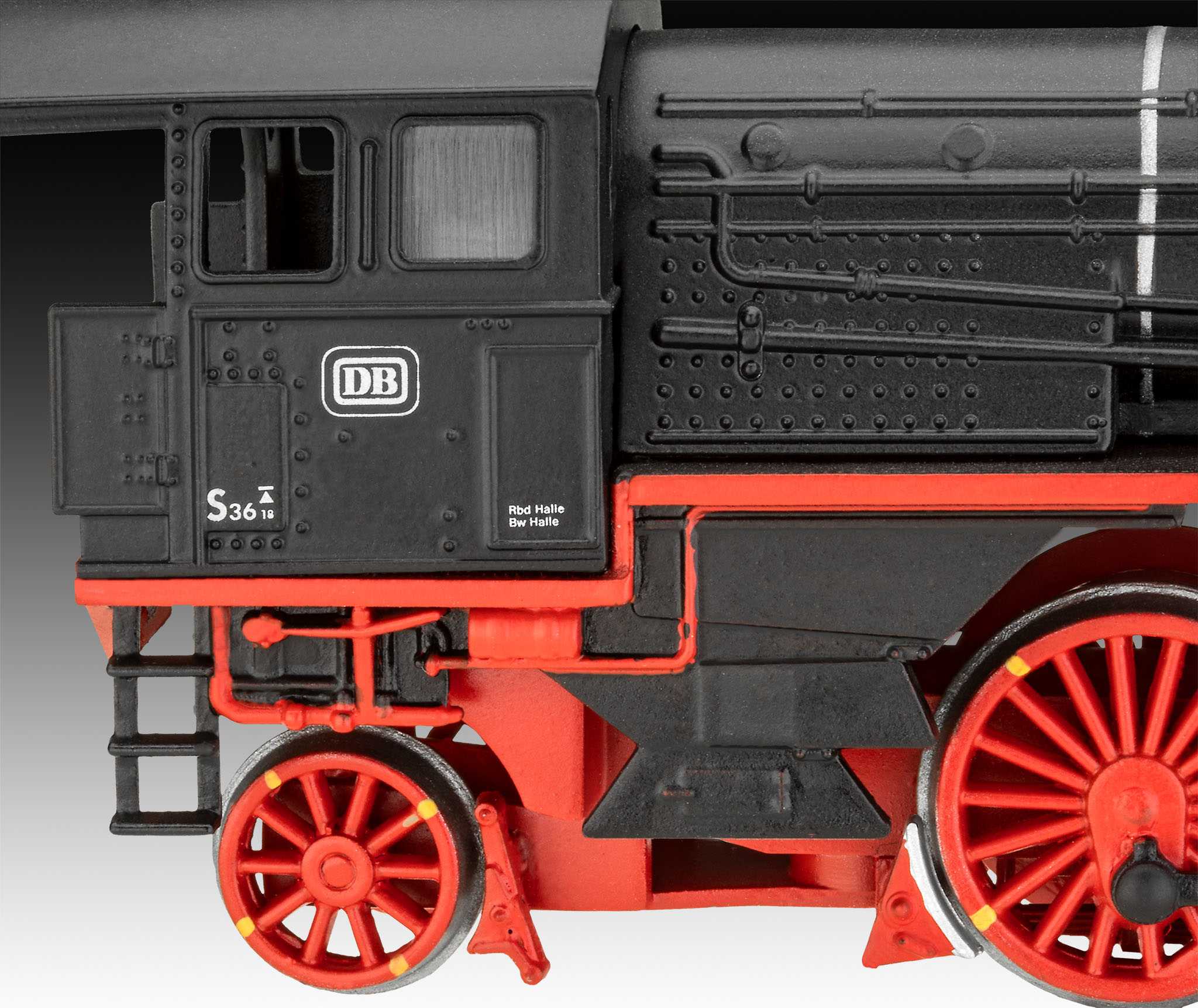 Plastic ModelKit lokomotiva 02168 - Express locomotive S3/6 BR18(5) with Tender 2‘2’T (1:87)