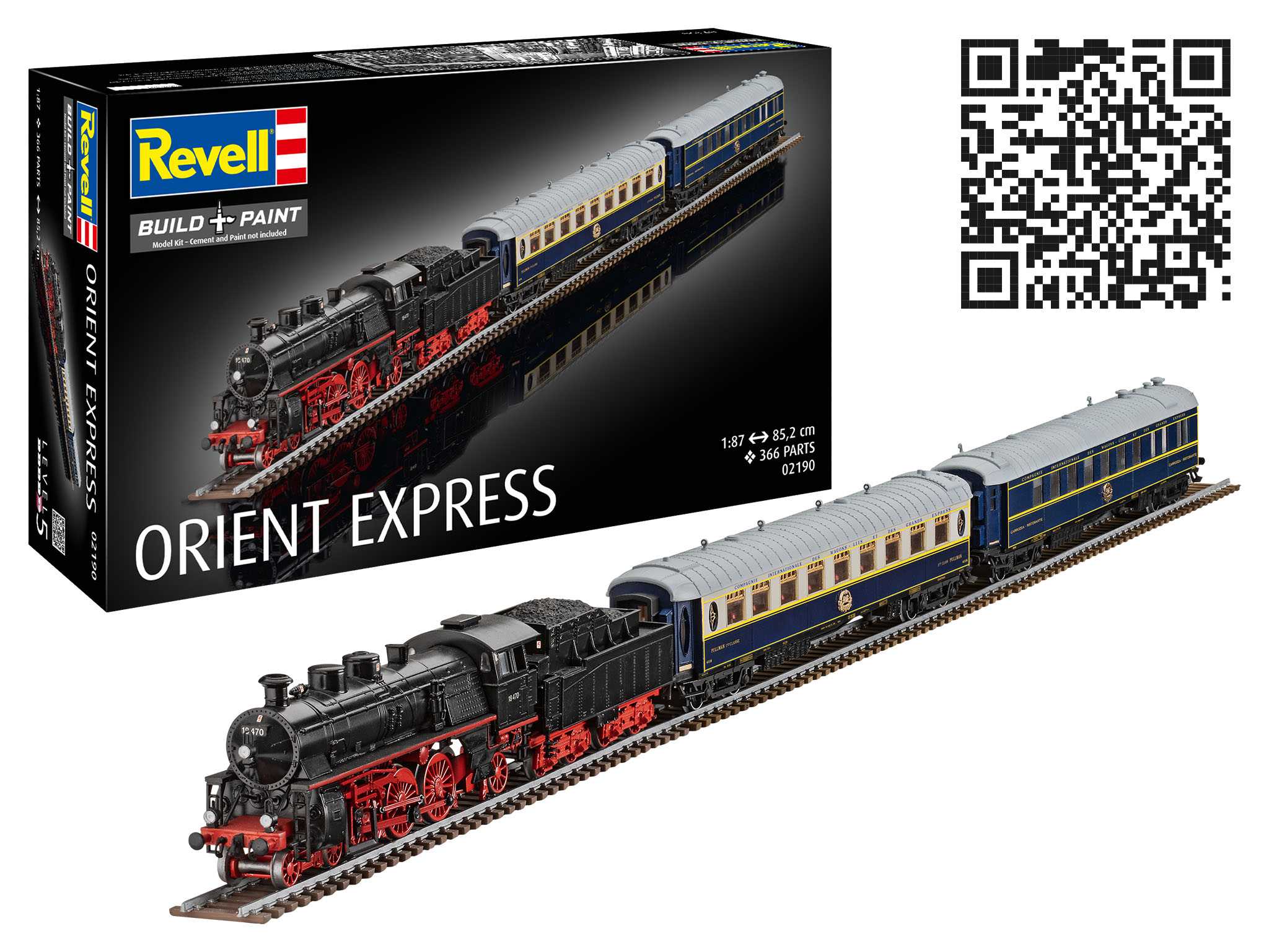 Plastic ModelKit lokomotiva 02190 - Orient Express (1:87)