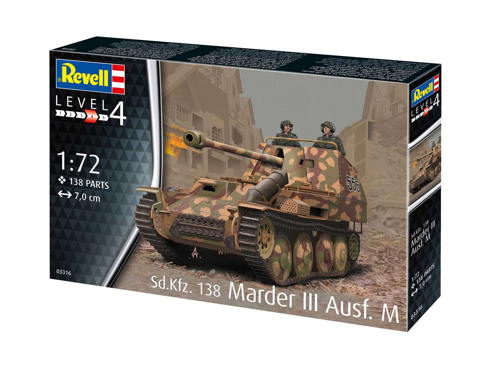 Plastic ModelKit military 03316 - Sd. Kfz. 138 Marder III Ausf. M (1:72)