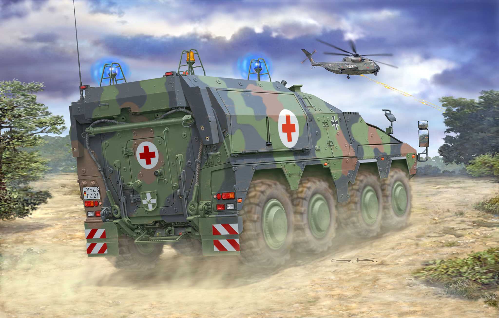 Plastic ModelKit military 03362 - GTK Boxer sgSANKfz (1:72)