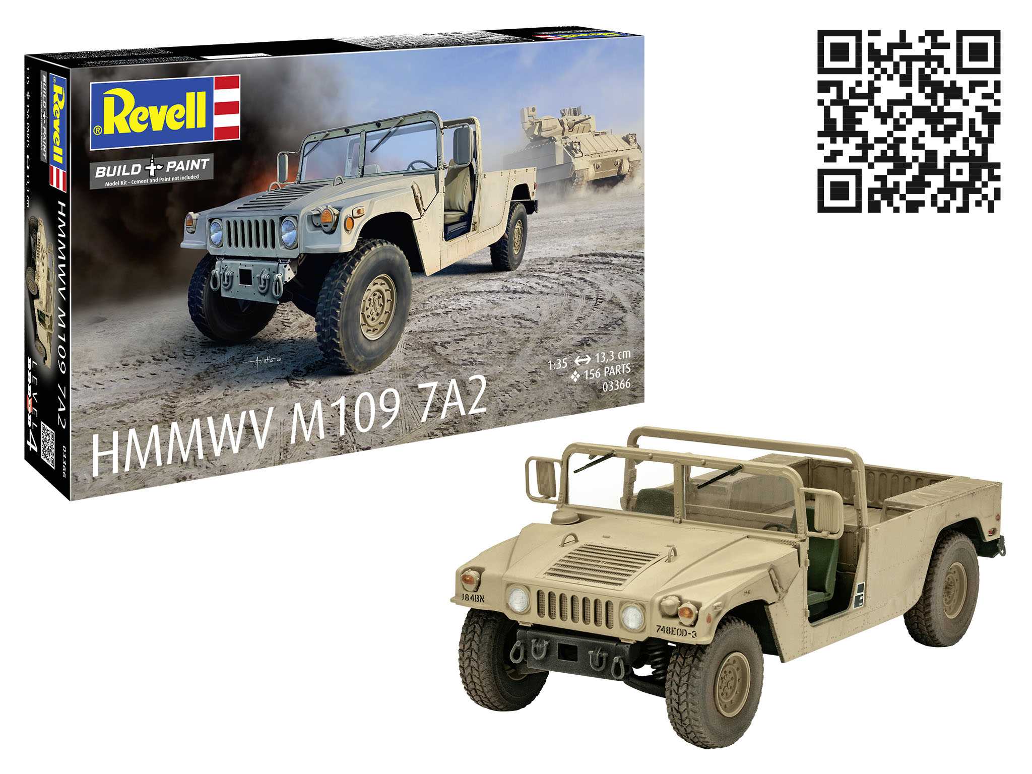 Plastic ModelKit military 03366 - HMMWV M1097A2 (1:35)