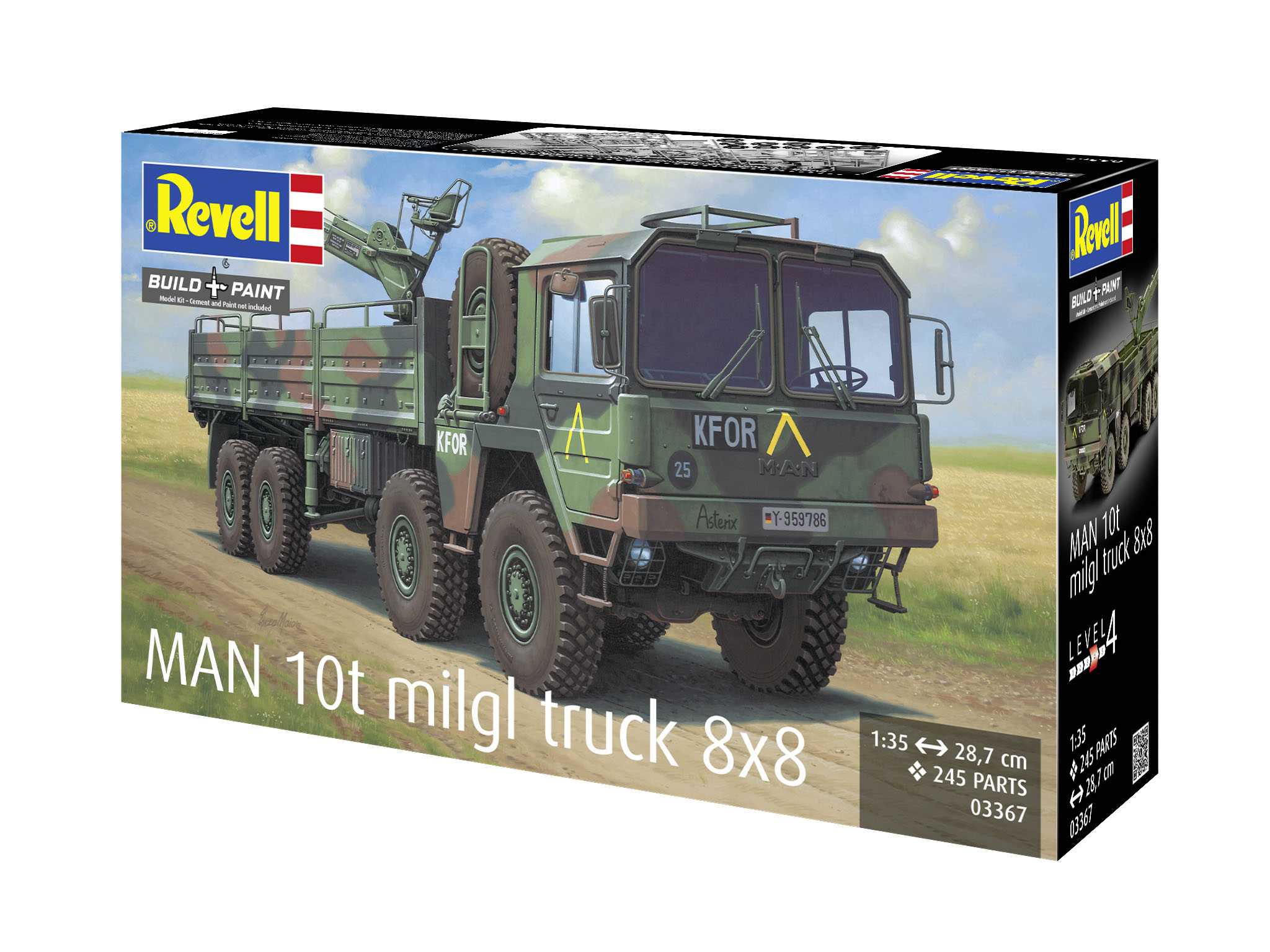 Plastic ModelKit military 03367 - MAN 10t milgl 8x8 Truck (1:35)