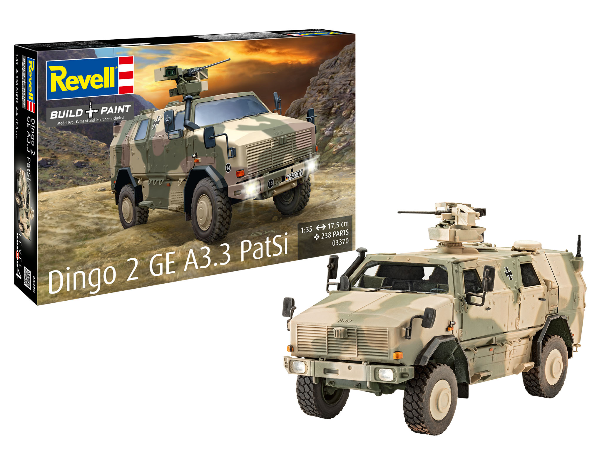 Plastic ModelKit military 03370 - Dingo 2 GE A3.3 PatSi (1:35)