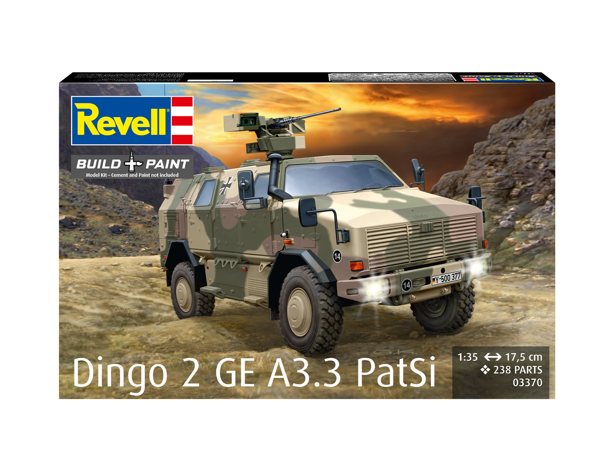 Plastic ModelKit military 03370 - Dingo 2 GE A3.3 PatSi (1:35)