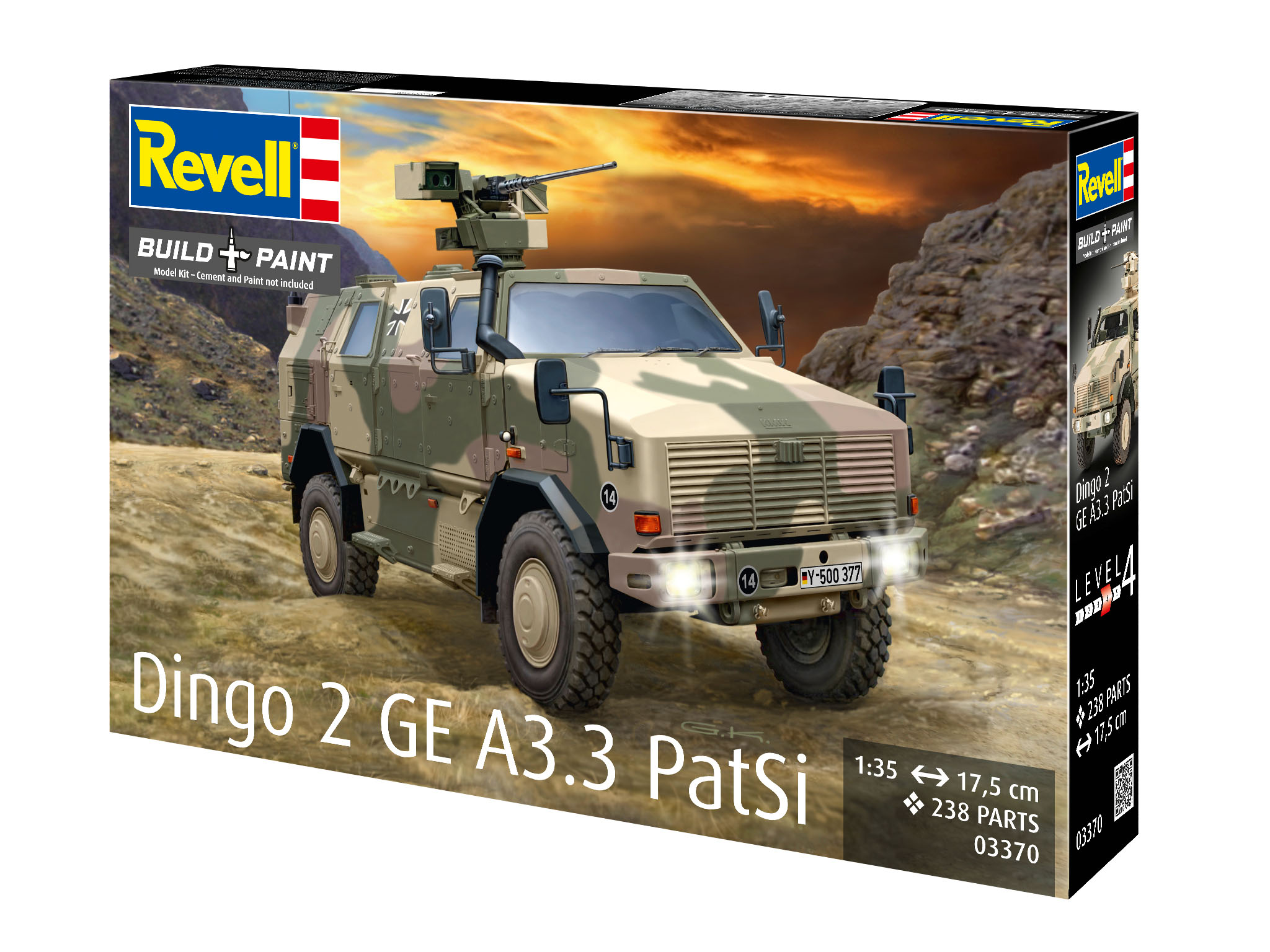 Plastic ModelKit military 03370 - Dingo 2 GE A3.3 PatSi (1:35)