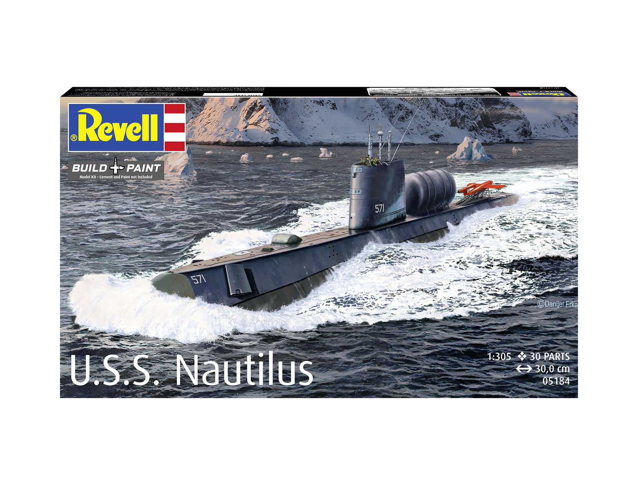 Plastic ModelKit ponorka 05184 - U.S.S. Nautilus (1:305)