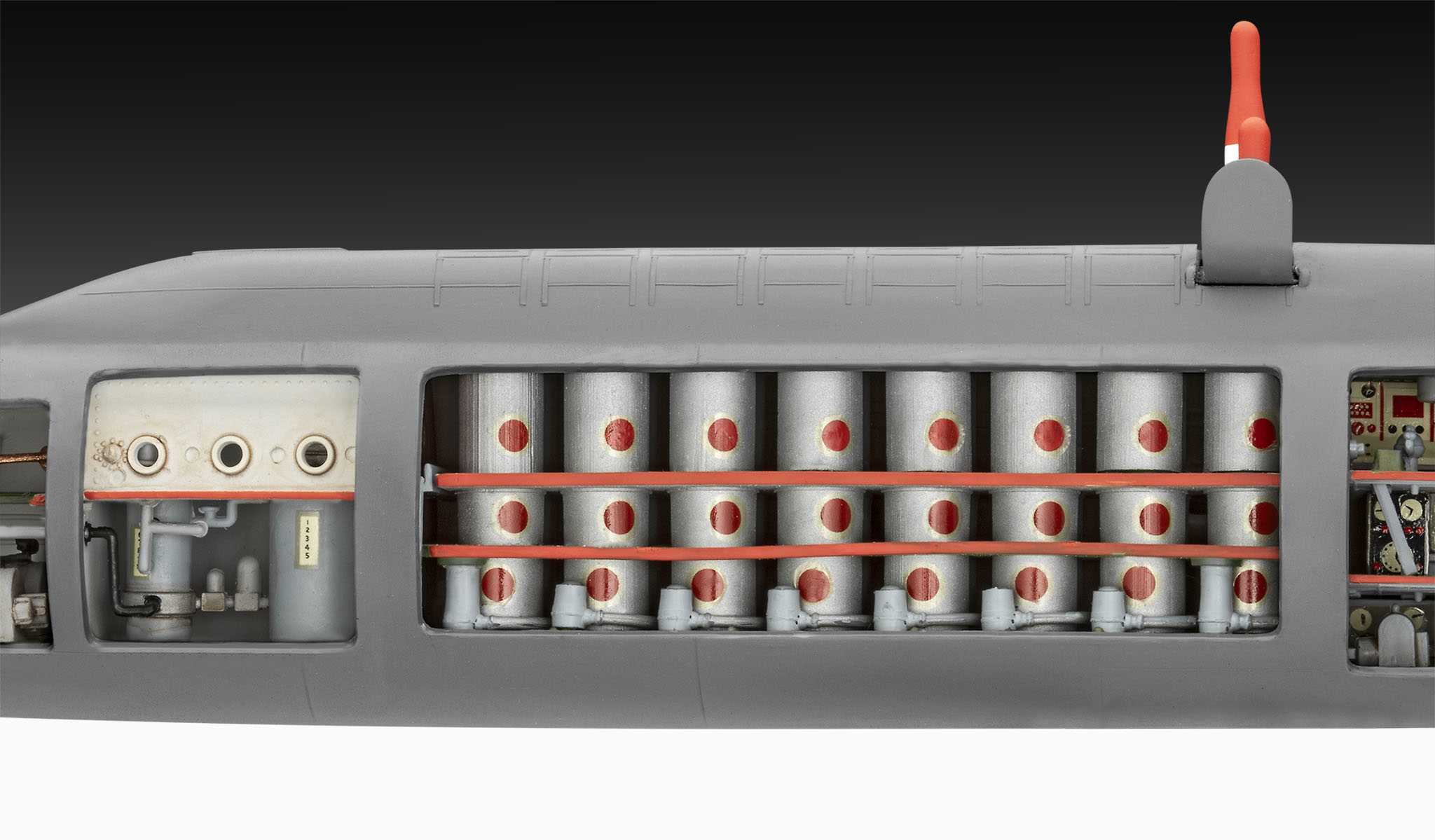 Plastic ModelKit ponorka 05185 - S.S.B. Abraham Lincoln with Interior (1:253)