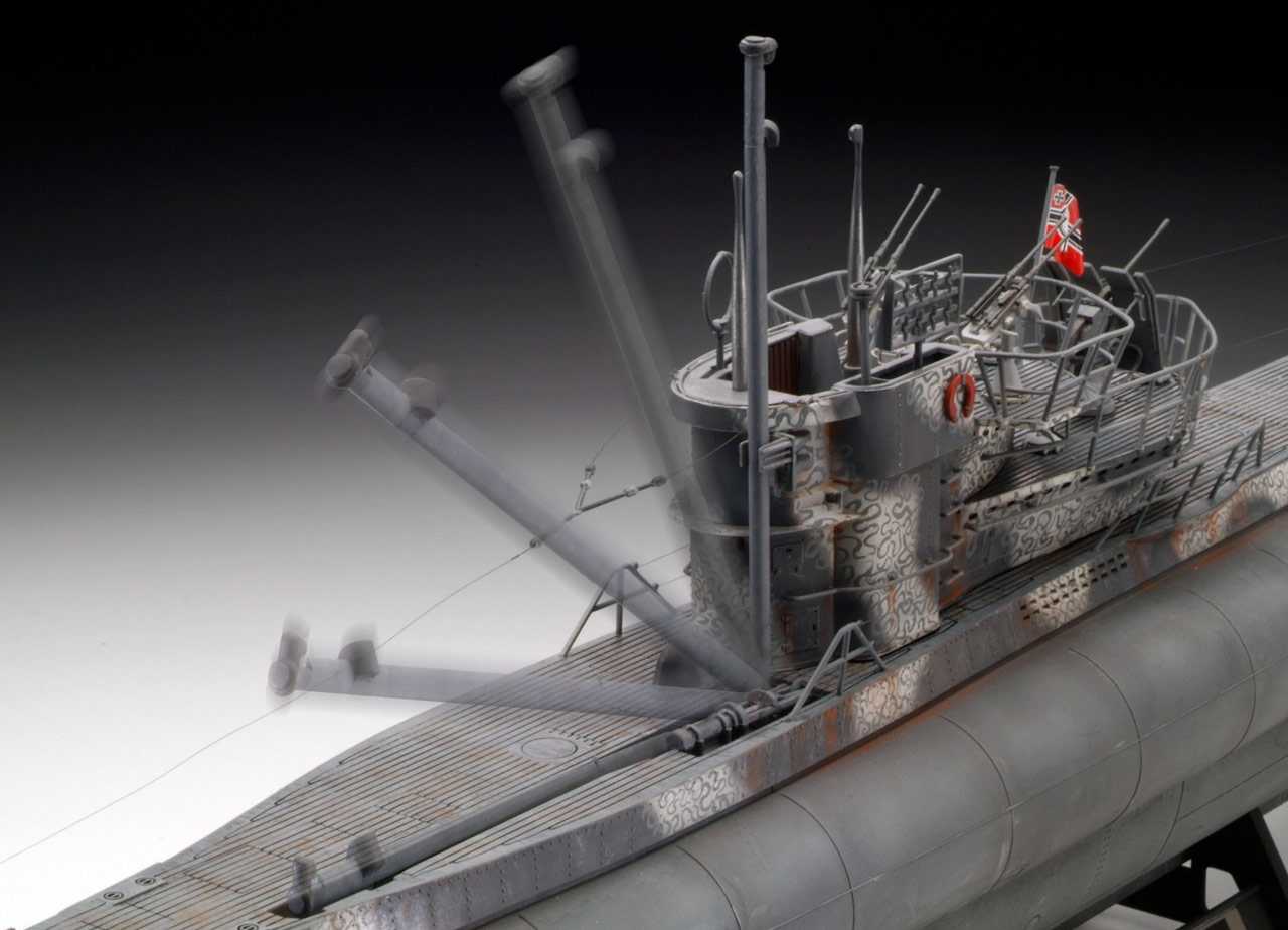 Plastic ModelKit ponorka Limited Edition 05163 - German Submarine Type VII C/41 (Platinum Edition) (1:72)
