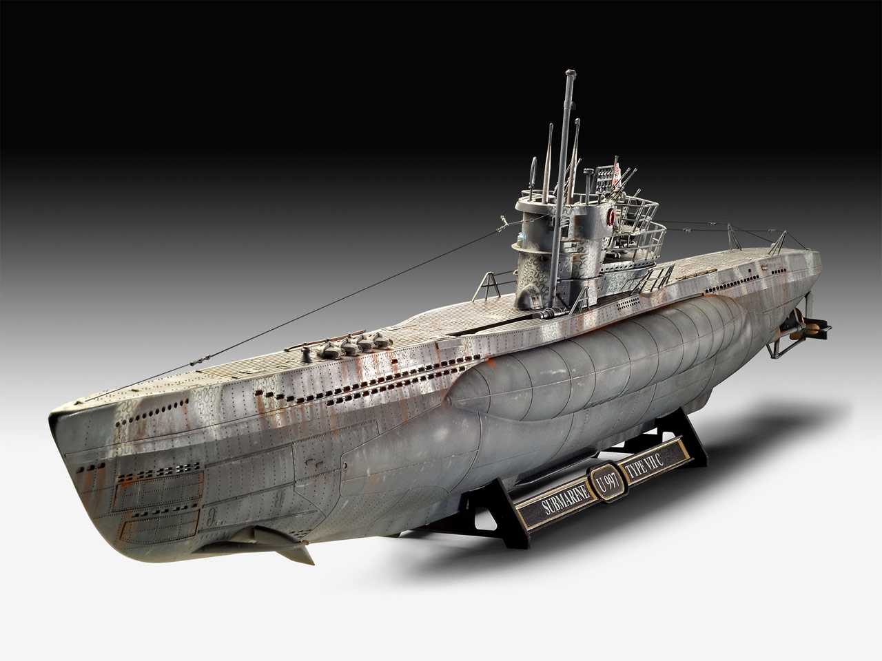 Plastic ModelKit ponorka Limited Edition 05163 - German Submarine Type VII C/41 (Platinum Edition) (1:72)