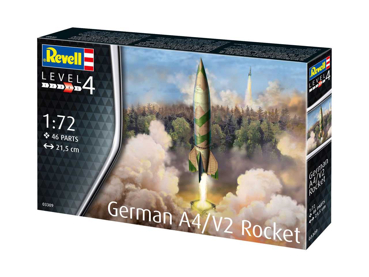 Plastic ModelKit raketa 03309 - German A4/V2 Rocket (1:72)