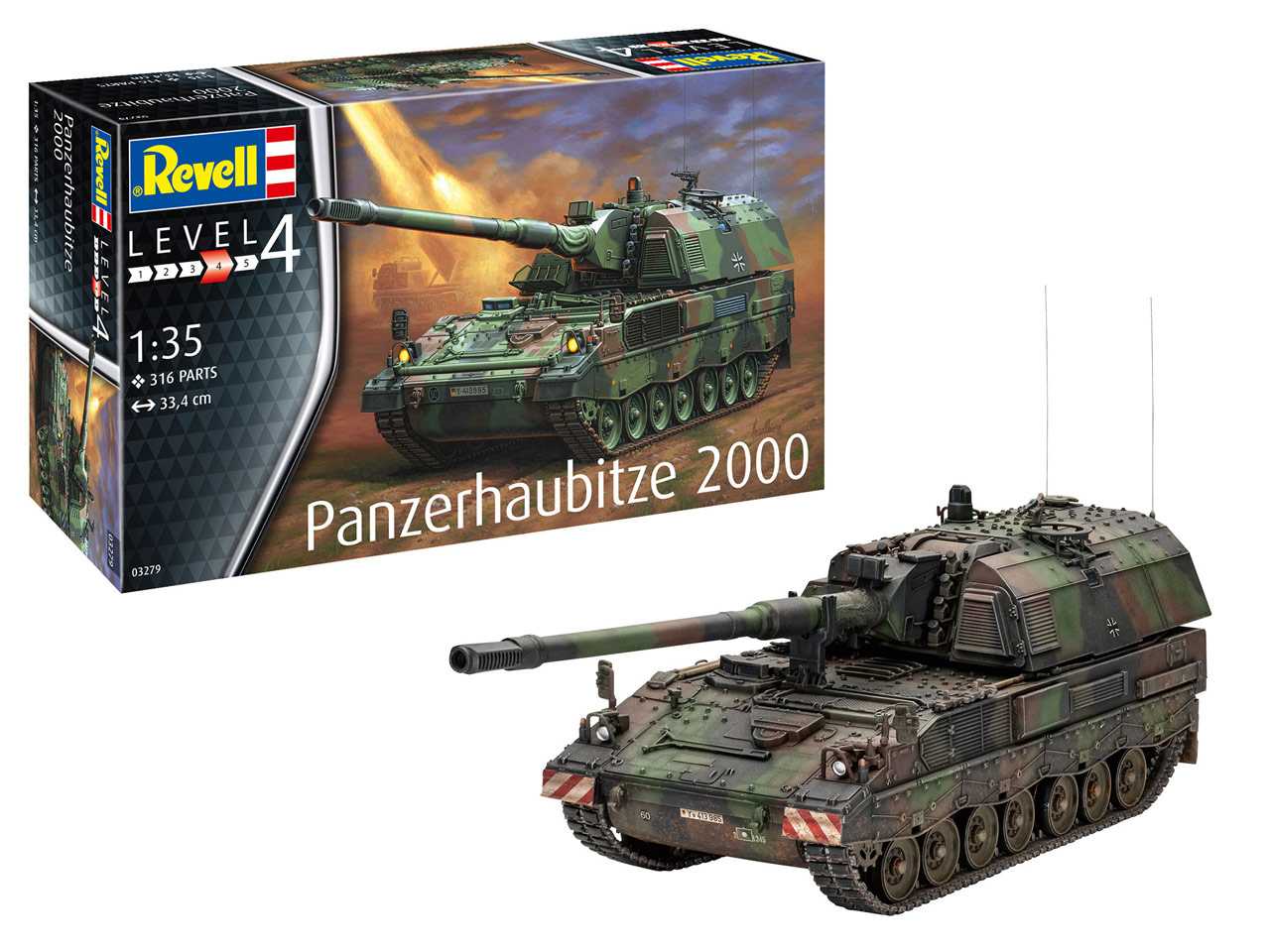 Plastic ModelKit tank 03279 - Panzerhaubitze 2000 (1:35)