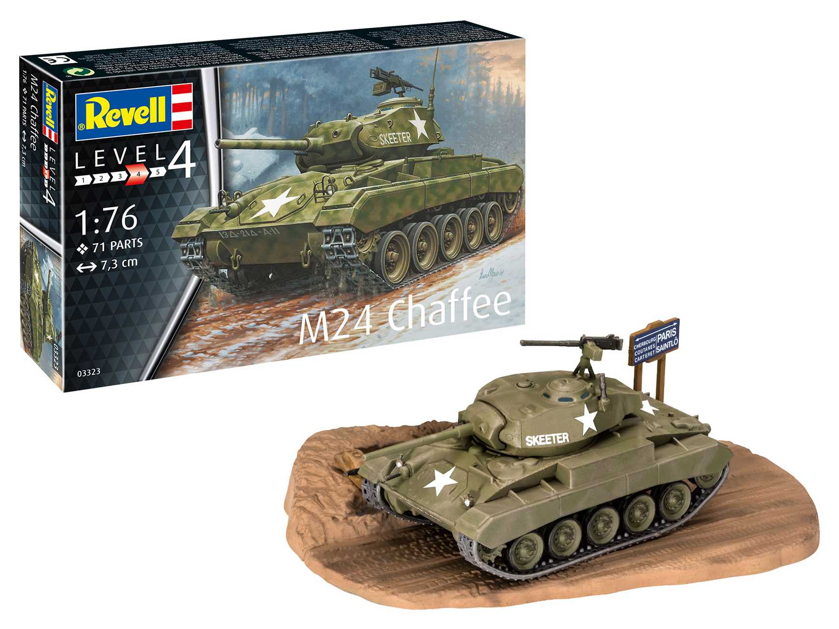 Plastic ModelKit tank 03323 - M24 Chaffee (1:76)