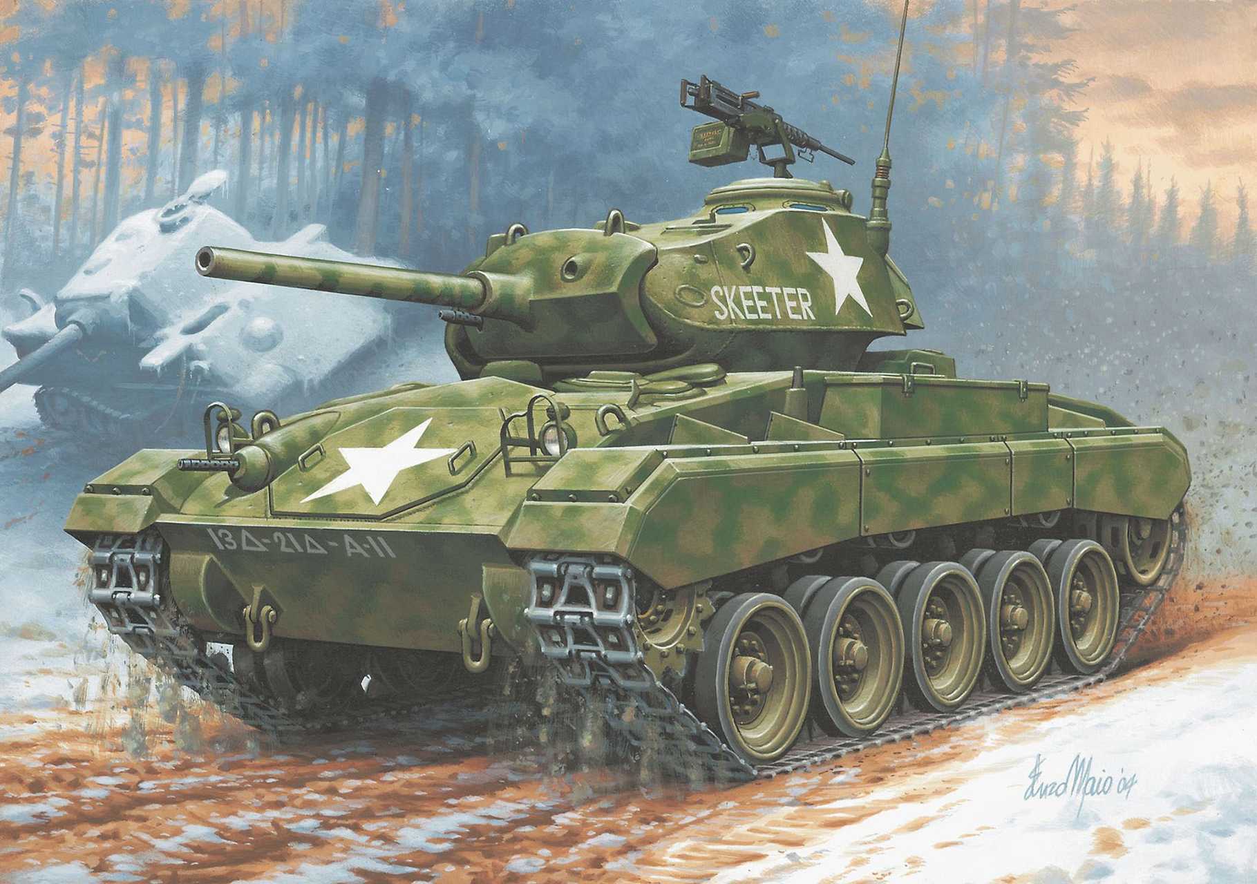Plastic ModelKit tank 03323 - M24 Chaffee (1:76)