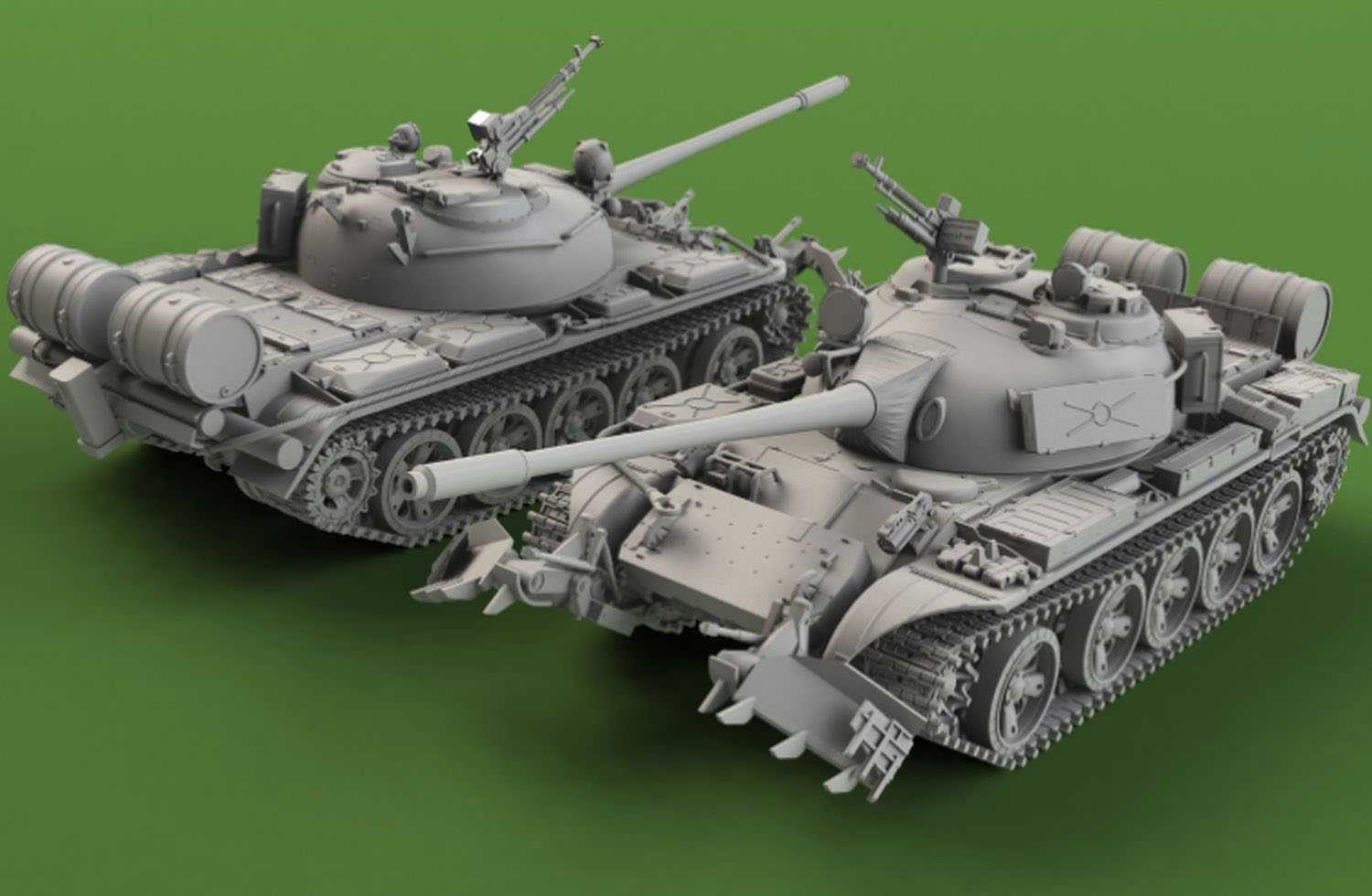 Plastic ModelKit tank 03328 - T-55A/AM with KMT-6/EMT-5 (1:72)