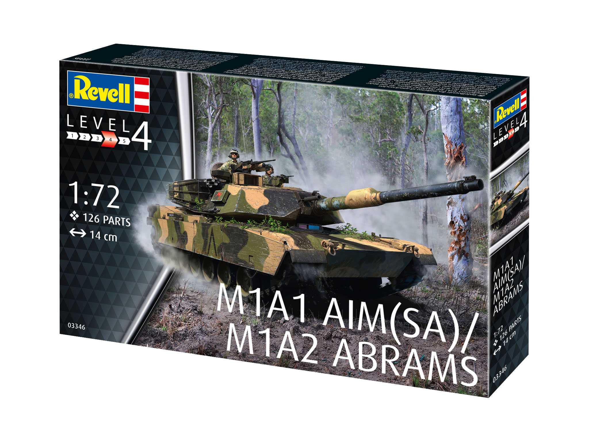 Plastic ModelKit tank 03346 - M1A2 Abrams (1:72)
