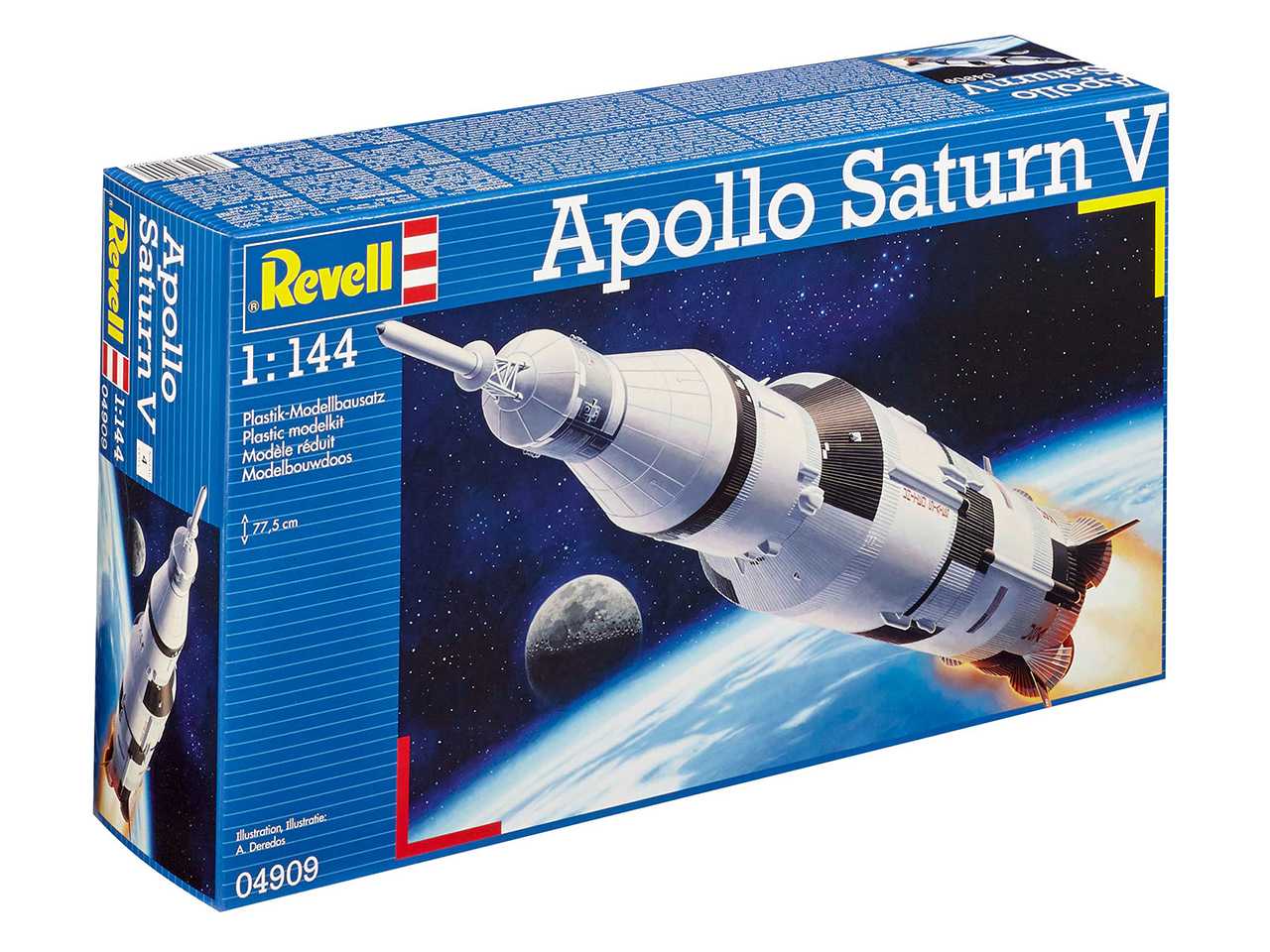 Plastic ModelKit vesmír 04909 - Saturn V (1:144)