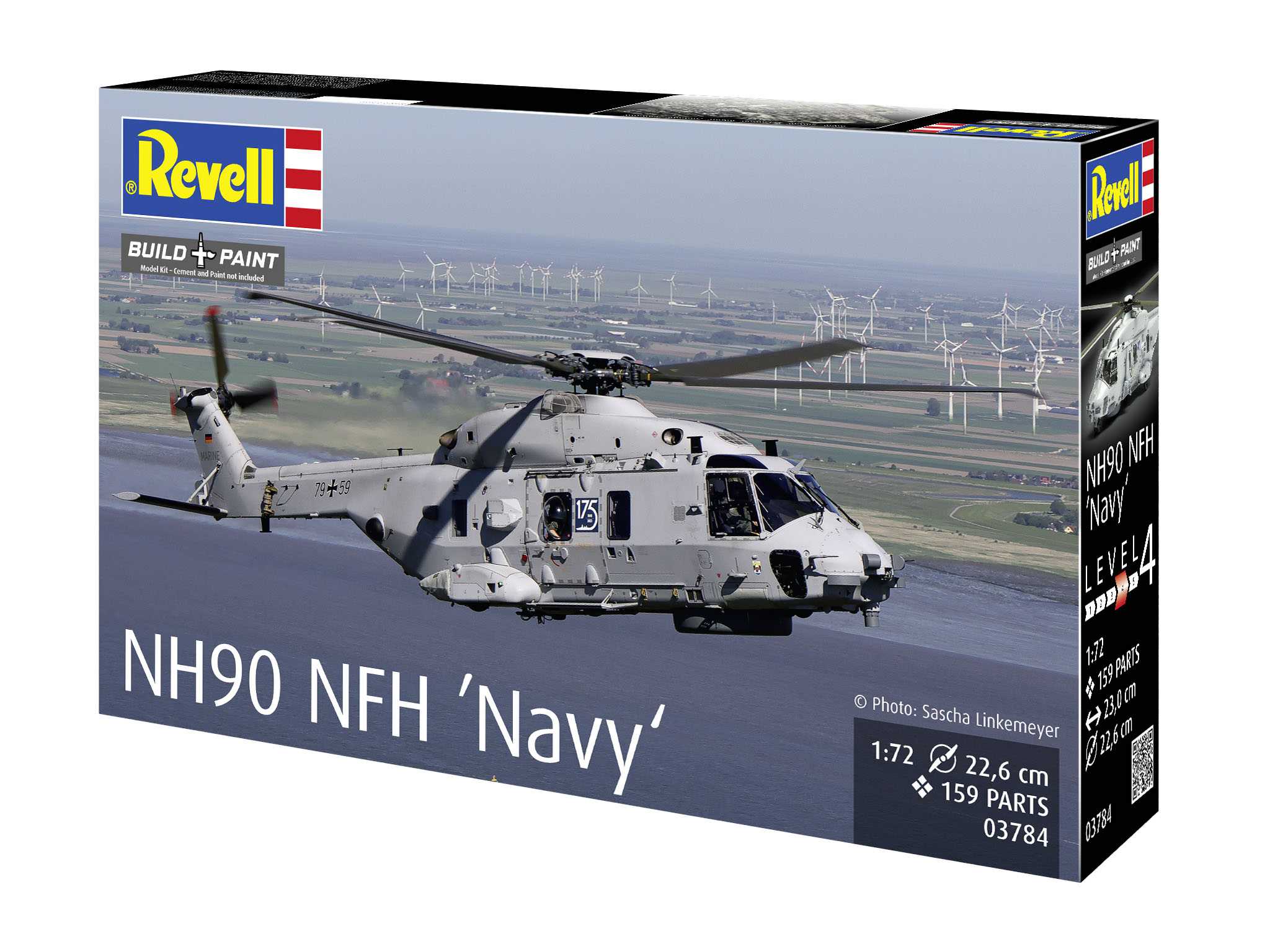 Plastic ModelKit vrtulník 03784 - NH90 NFH "Navy" (1:72)