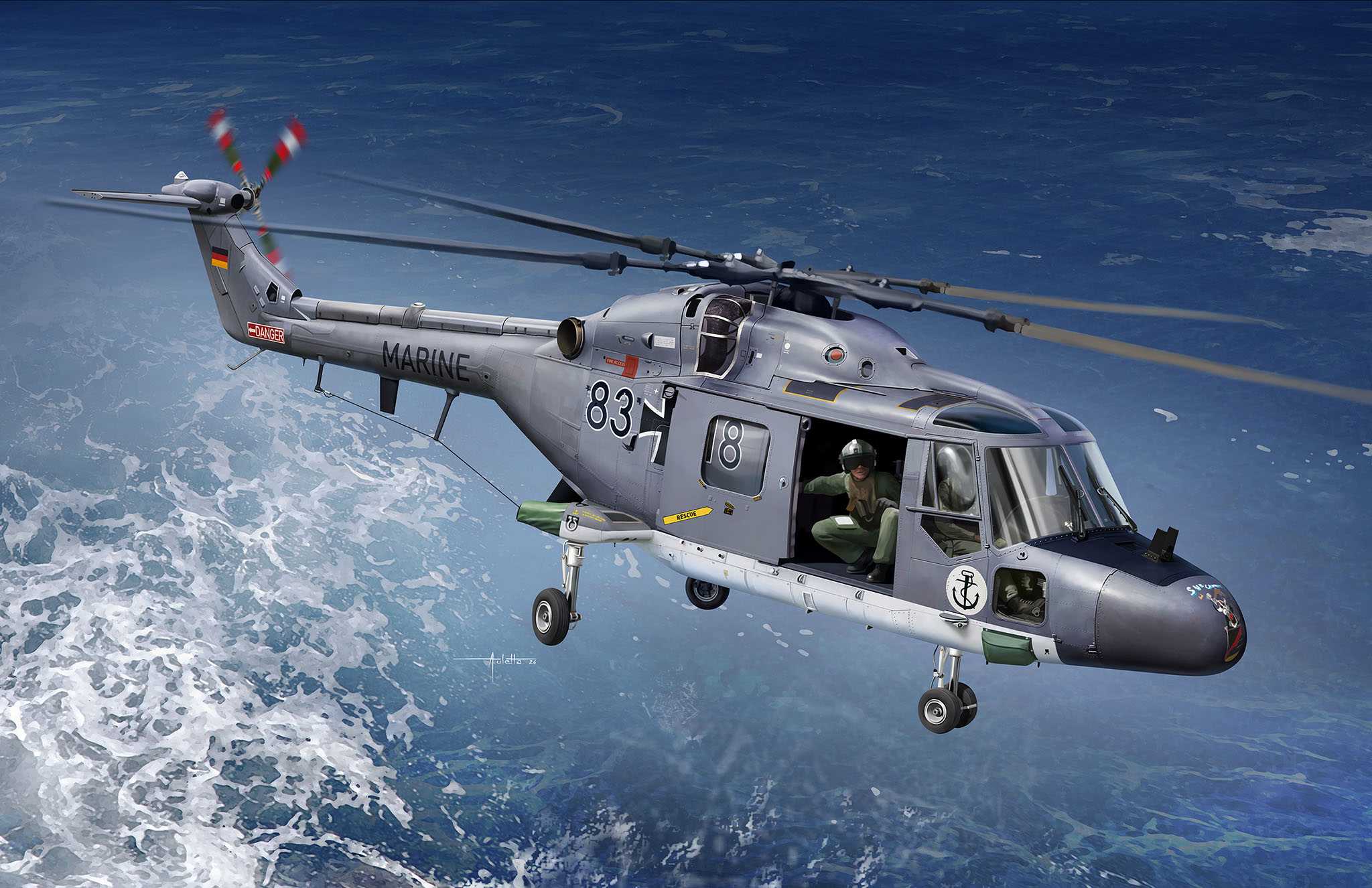 Plastic ModelKit vrtulník 03805 - Westland Lynx (1:72)