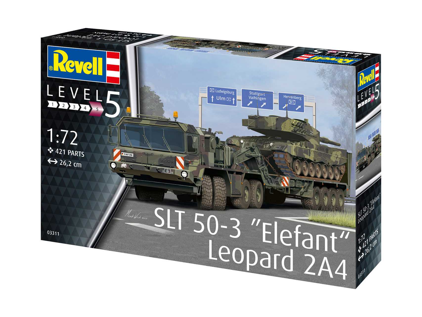 Plastic Modelkit military 03311 - SLT 50-3 "Elefant" + Leopard 2A4 (1:72)