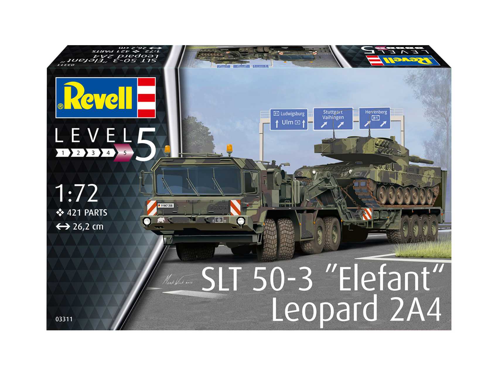 Plastic Modelkit military 03311 - SLT 50-3 "Elefant" + Leopard 2A4 (1:72)