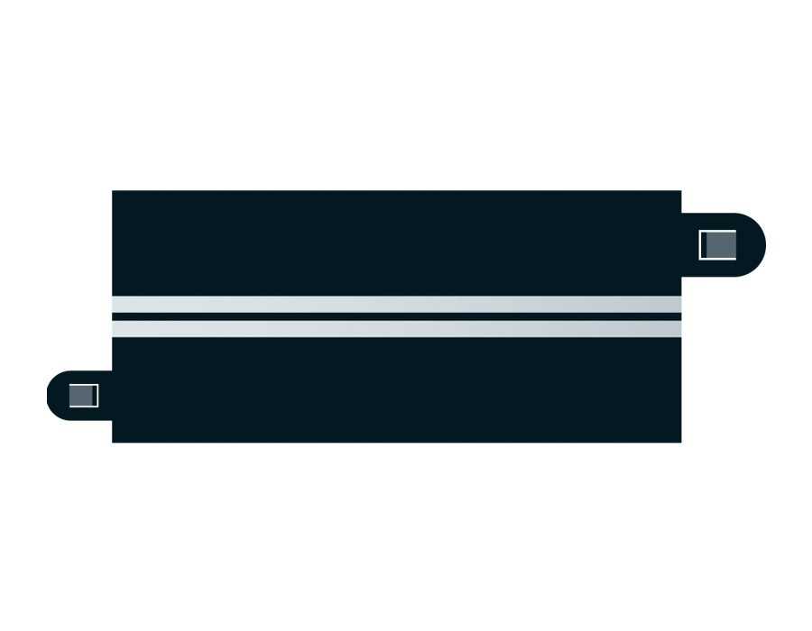 Příslušenství SCALEXTRIC C7016 - Single Lane (half straight x 4) 