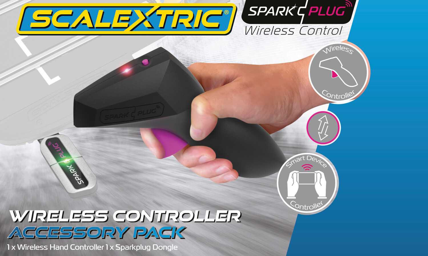 Příslušenství SCALEXTRIC C8336 - Sparkplug Wireless Hand Controller